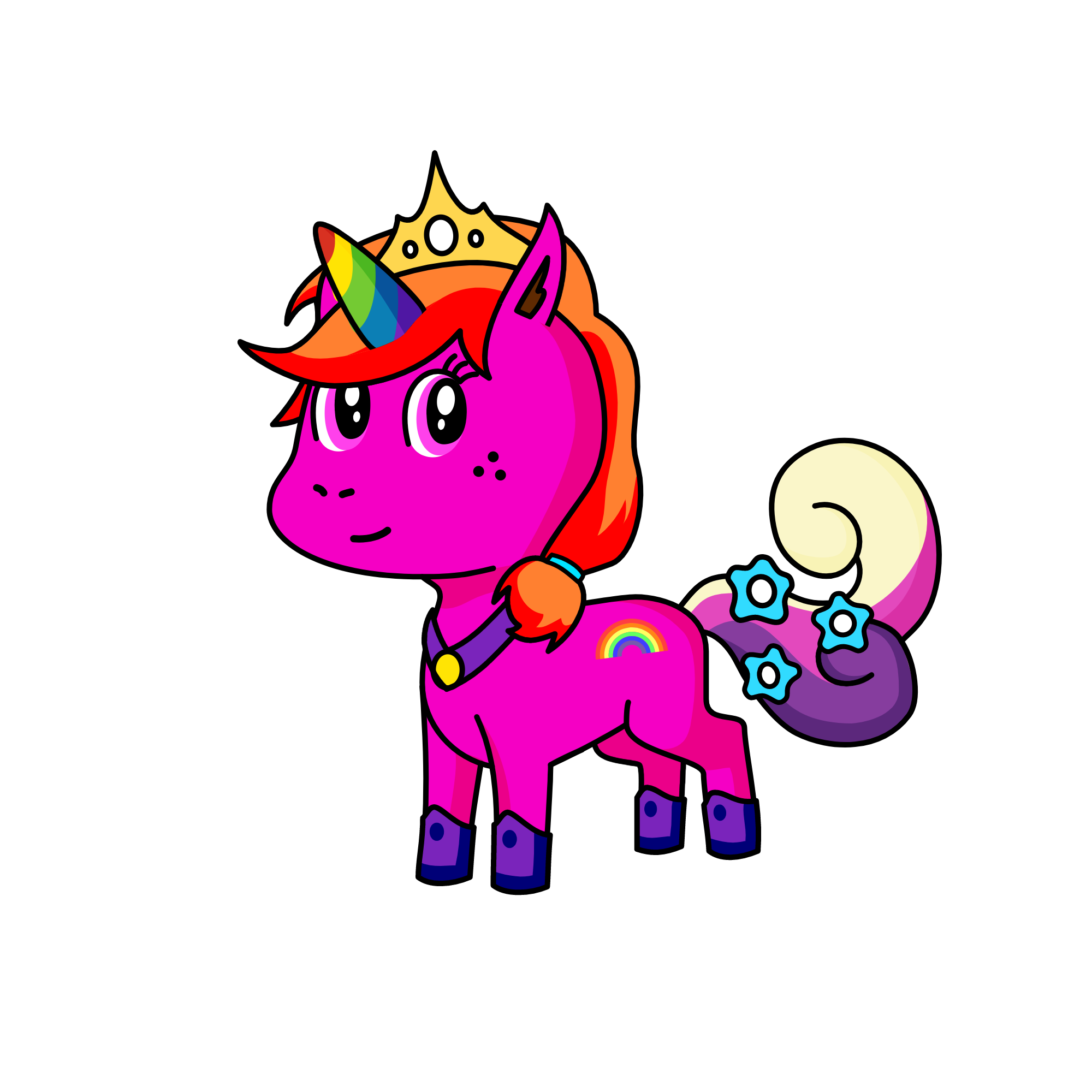 rainbow russel, the unicorn