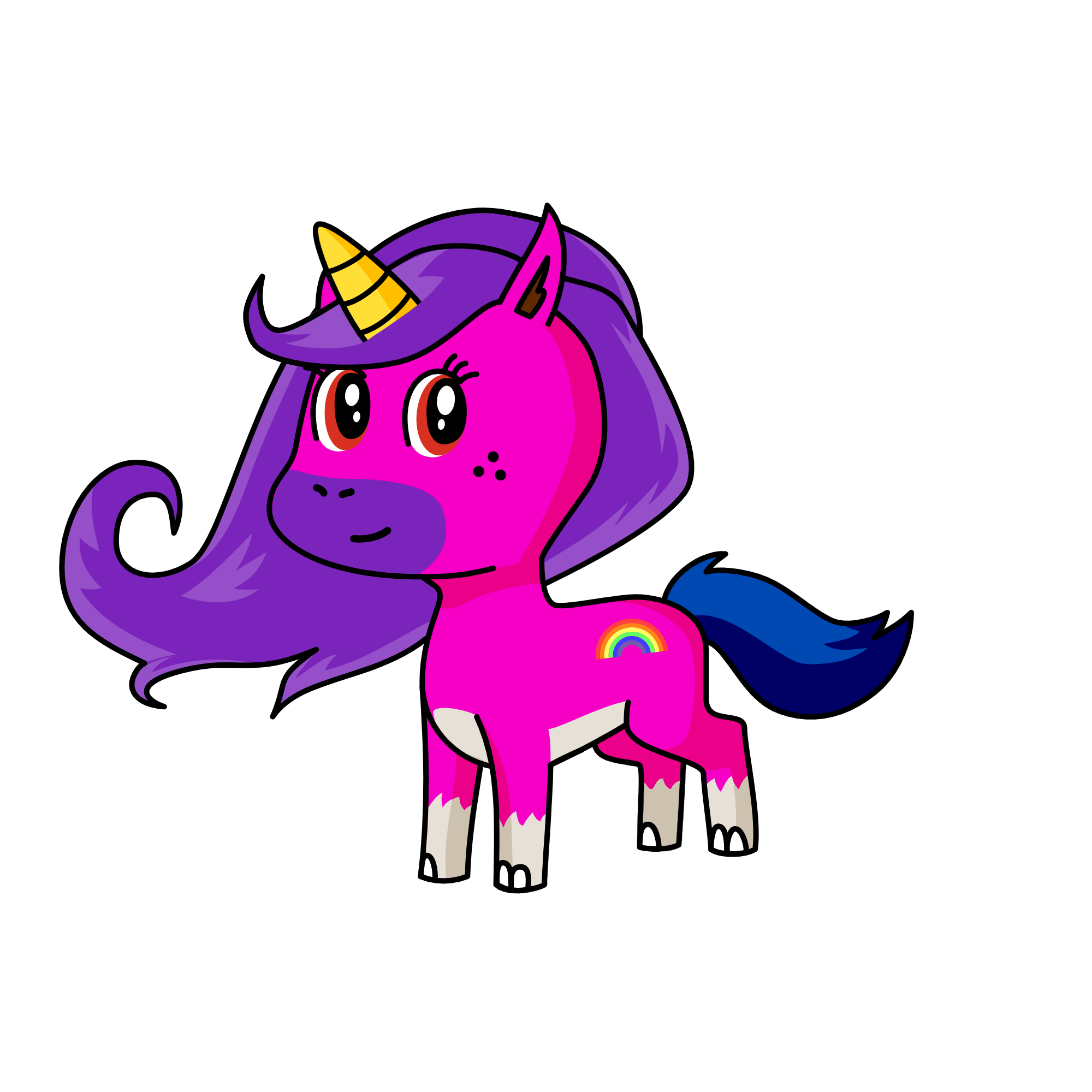 SPOILD BRAT UNICORN, the unicorn
