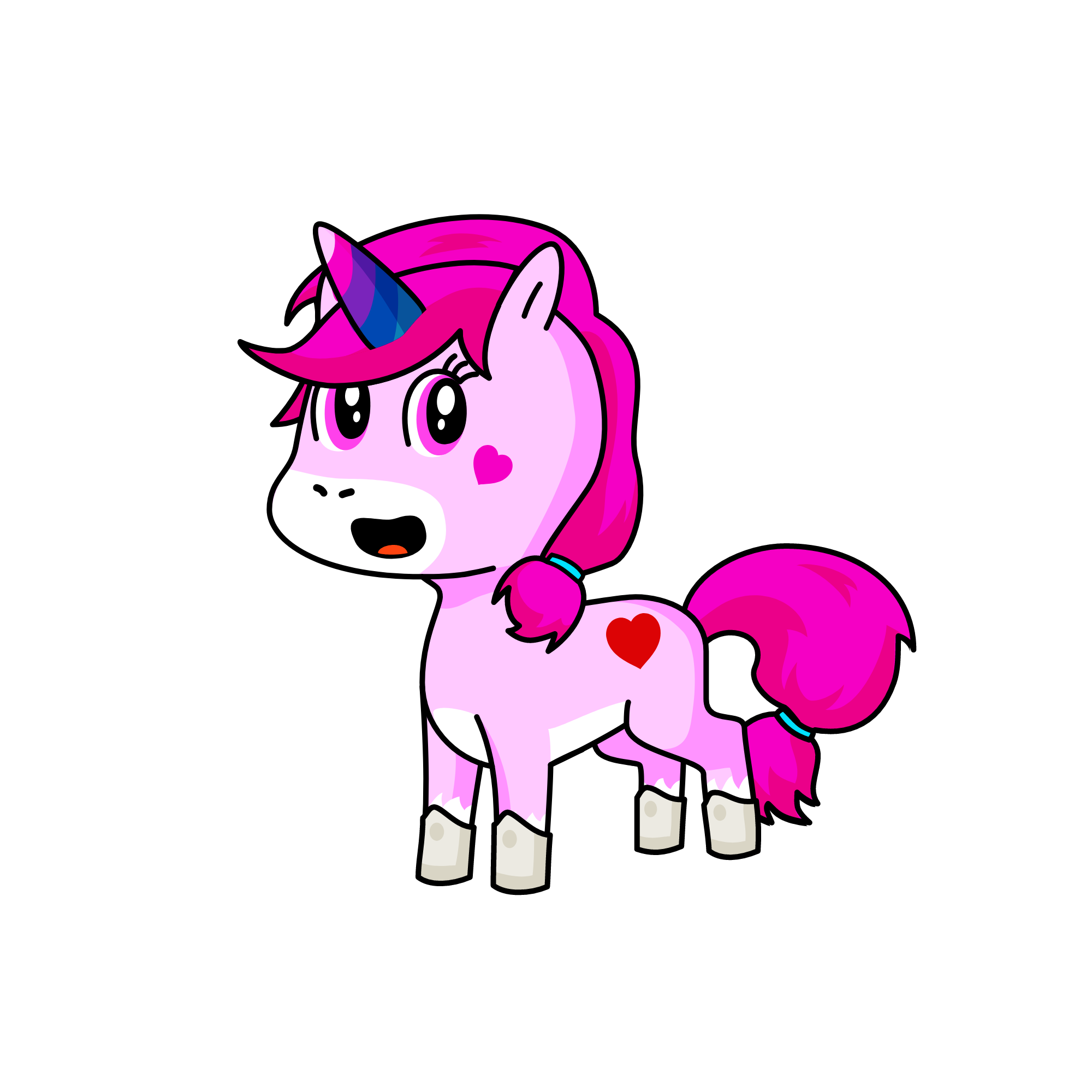 Rainbow, the unicorn