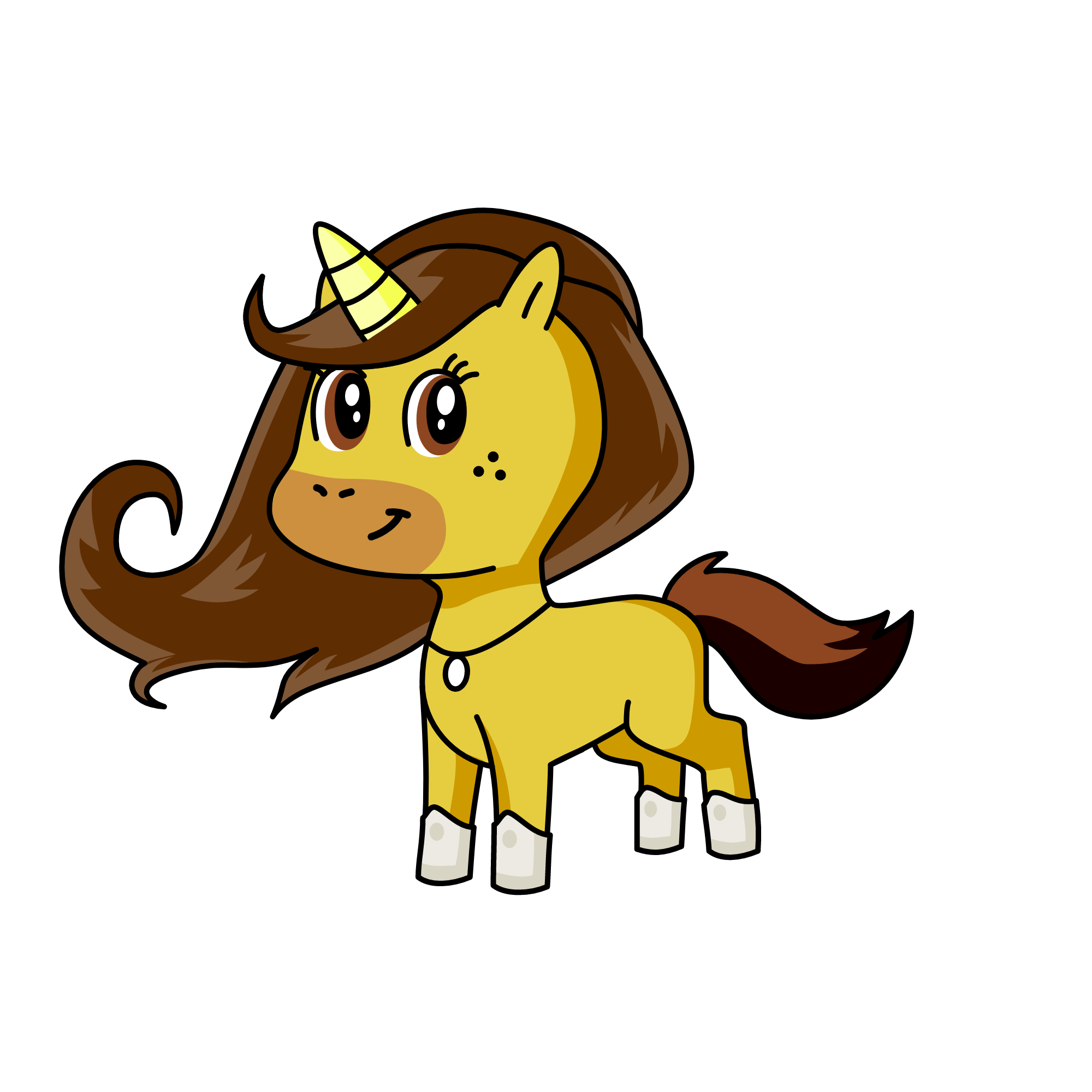 Gold, the unicorn