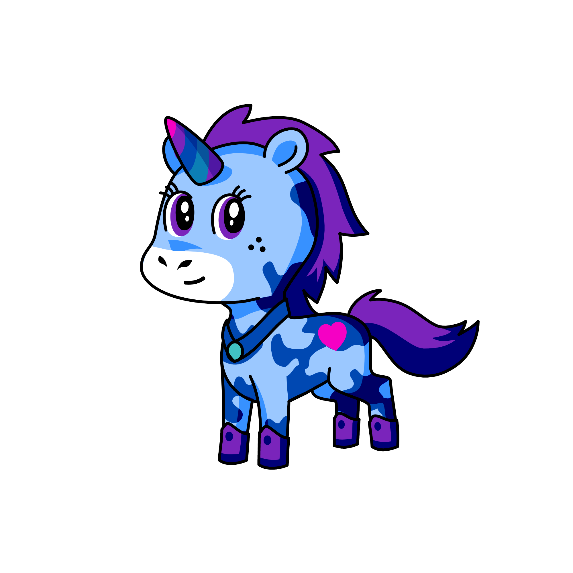PUFİ, the unicorn