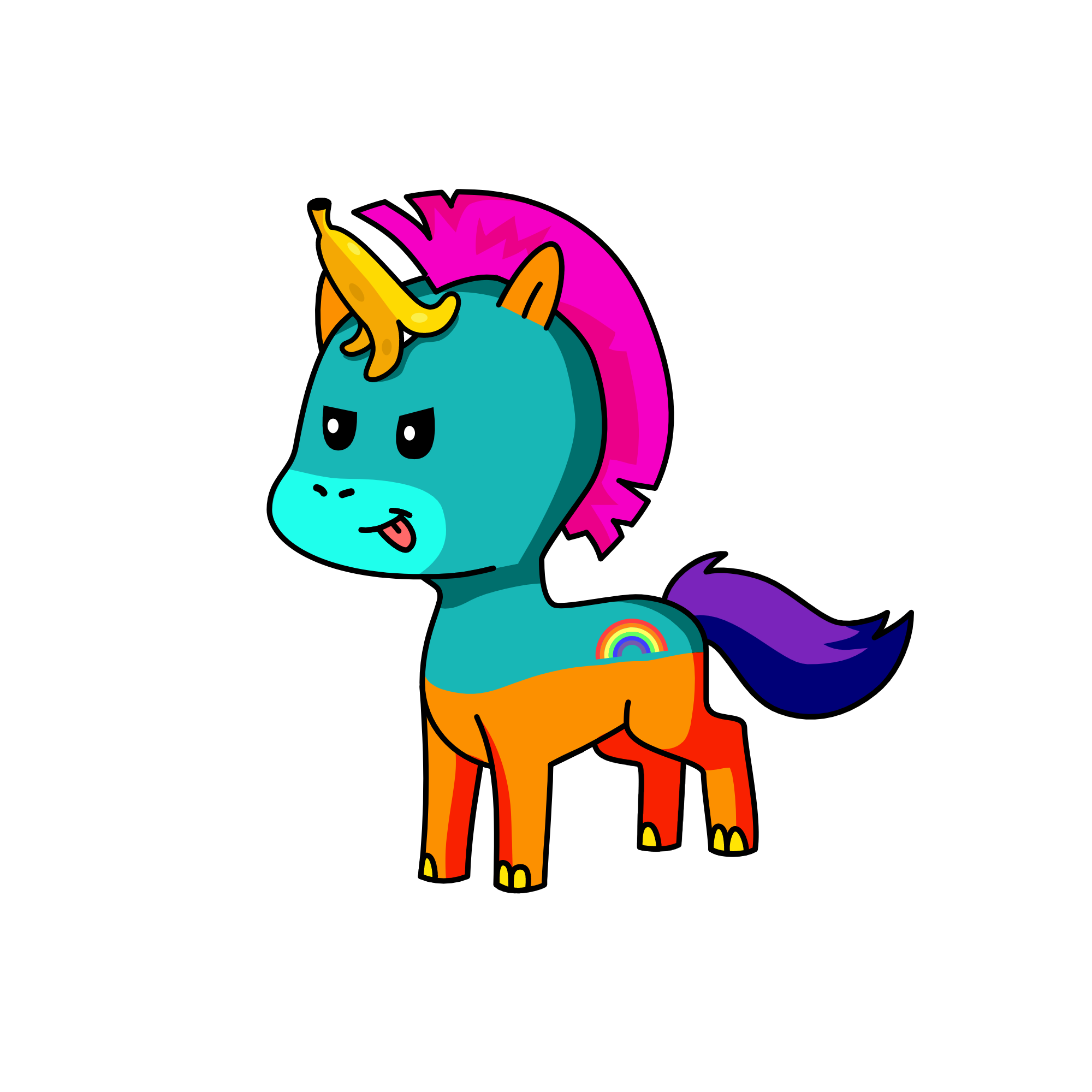pink band , the unicorn