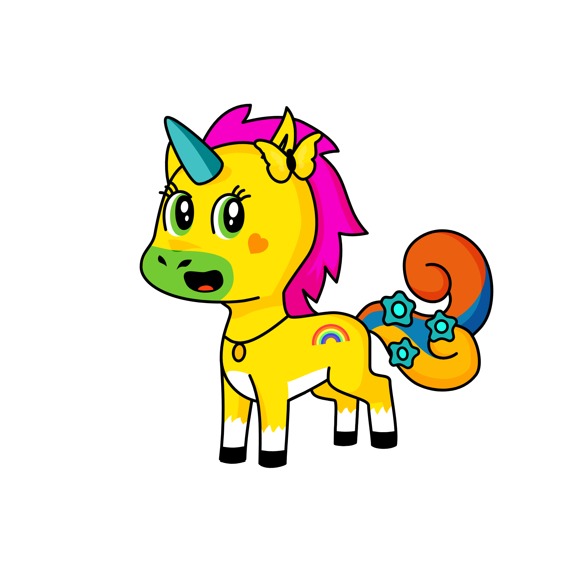 yellow ni, the unicorn