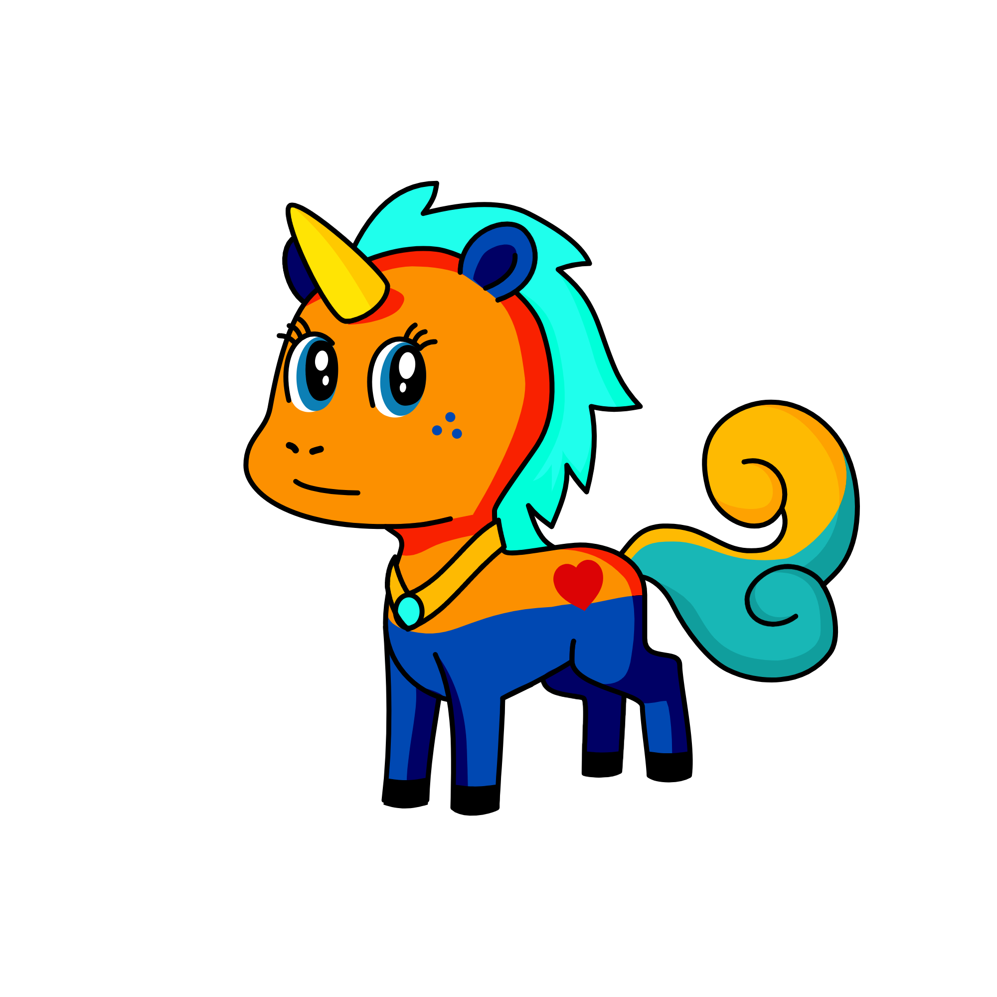 cursy, the unicorn