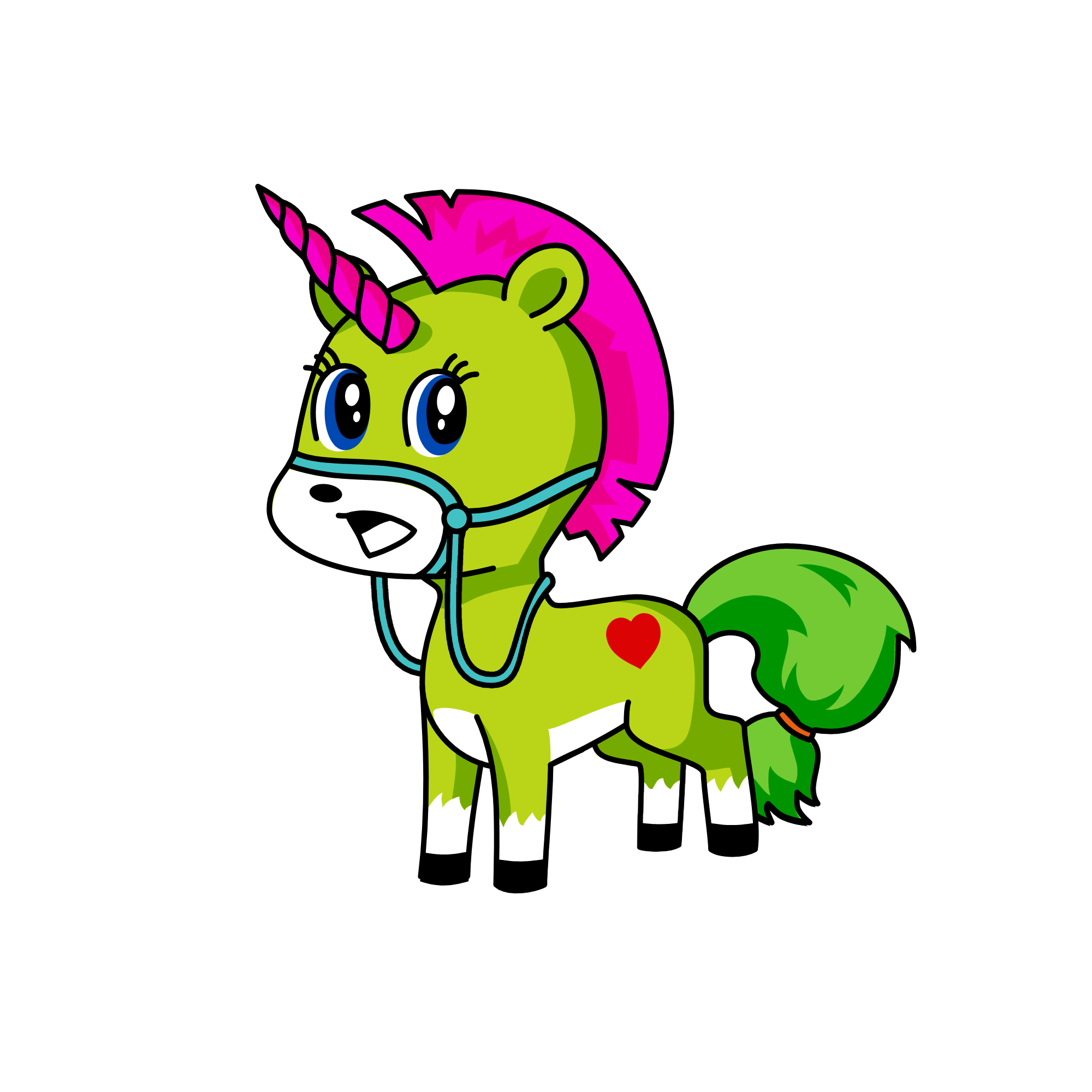 green blender, the unicorn