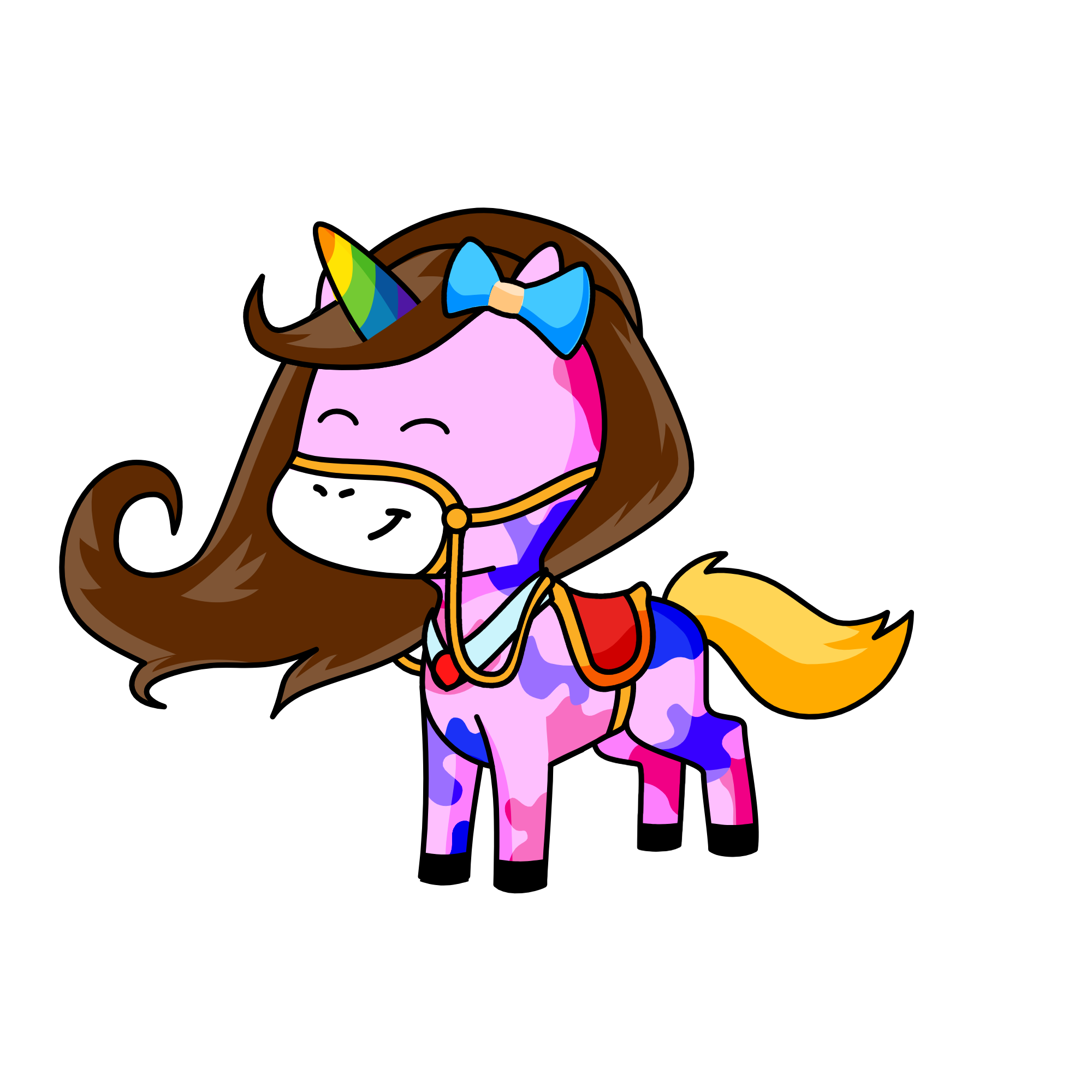Rainbow, the unicorn