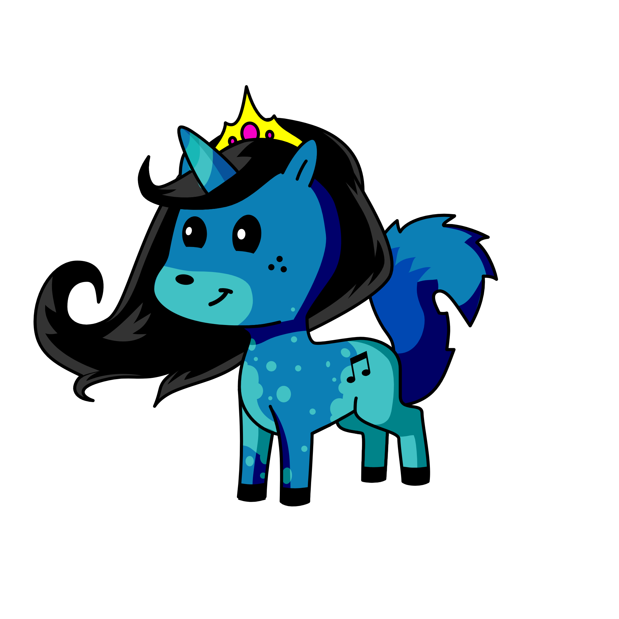 Mrs.Blueberry, the unicorn