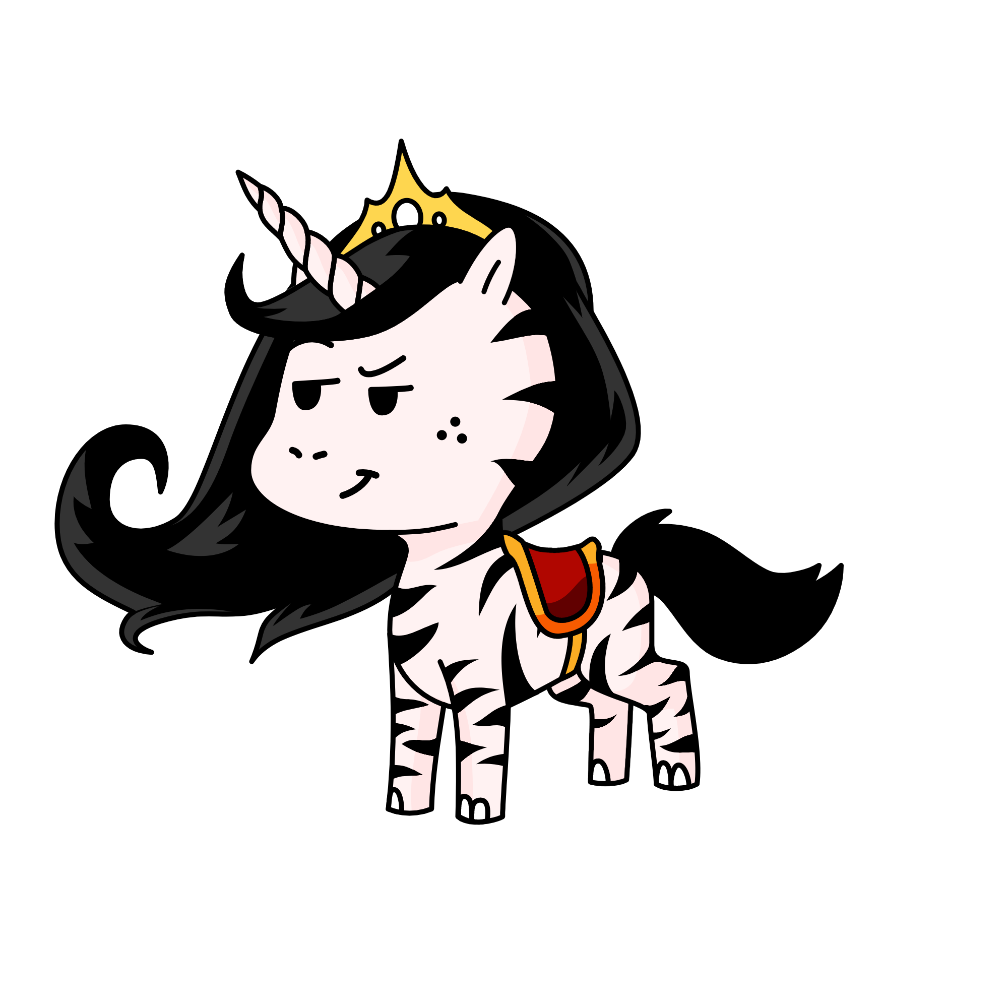 mrs.zebra, the unicorn