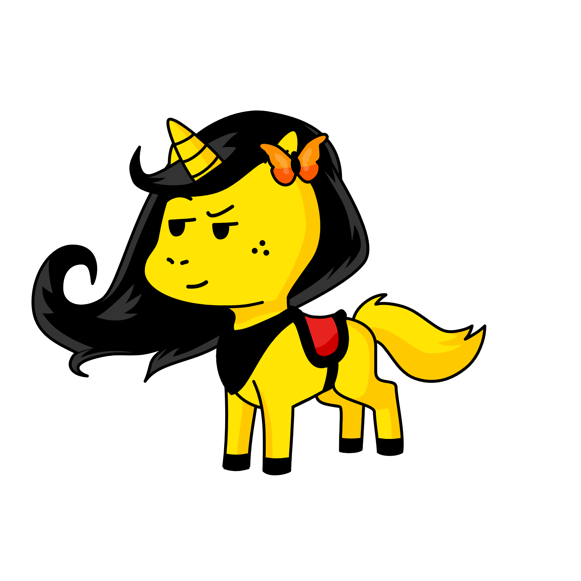 Mrs.butterflies, the unicorn