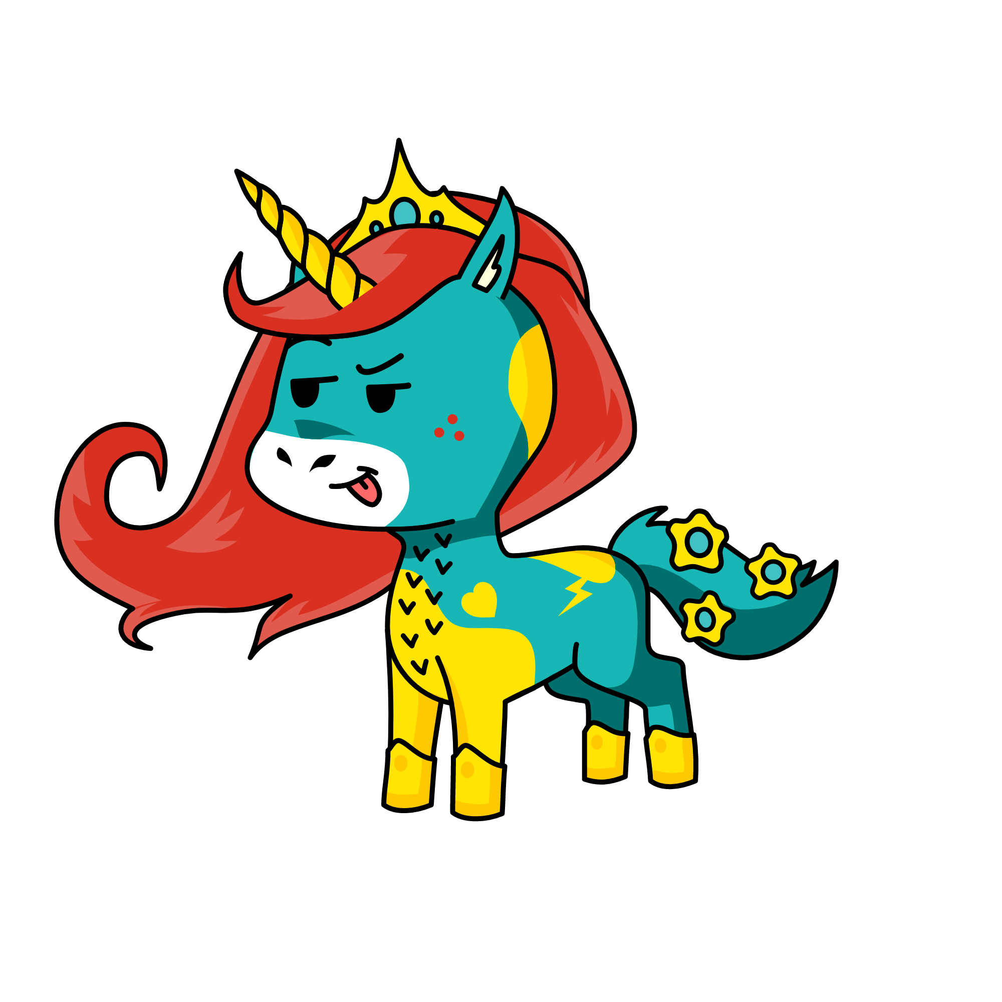 Pearly, the unicorn