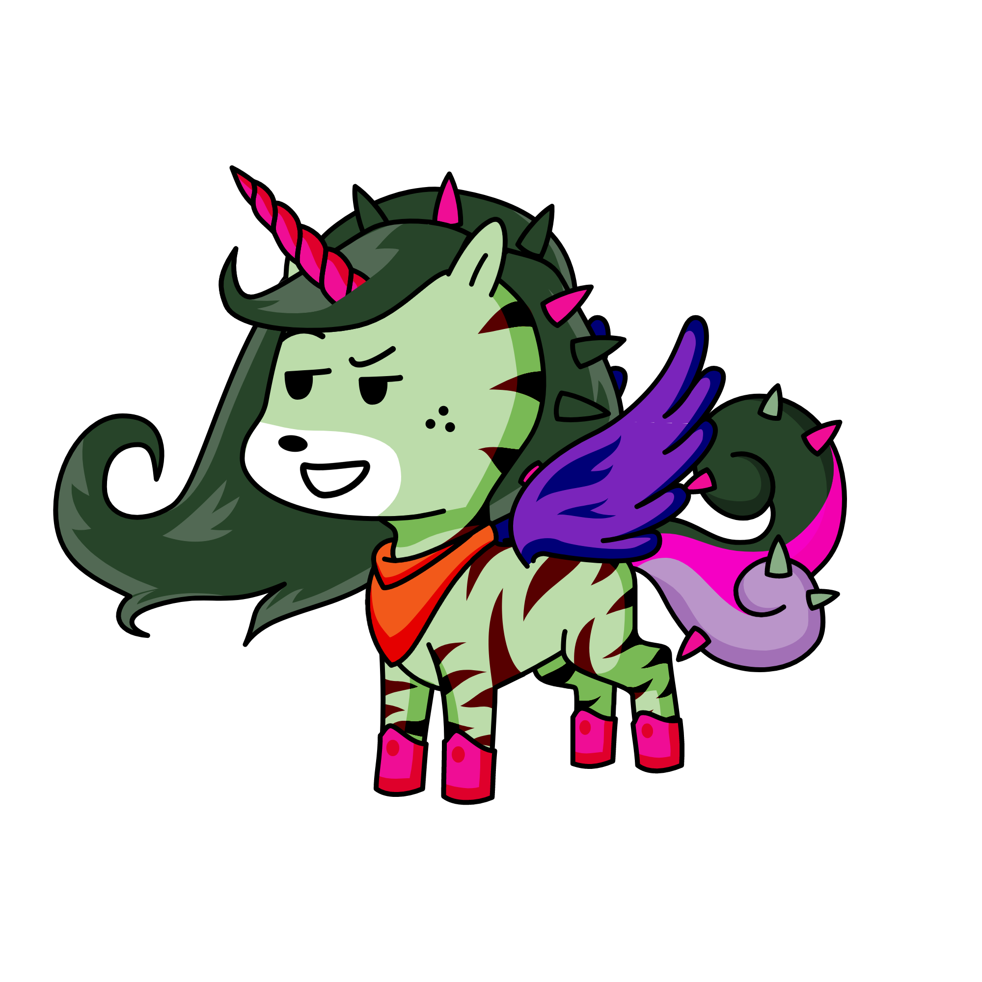 lime-a-bean, the unicorn