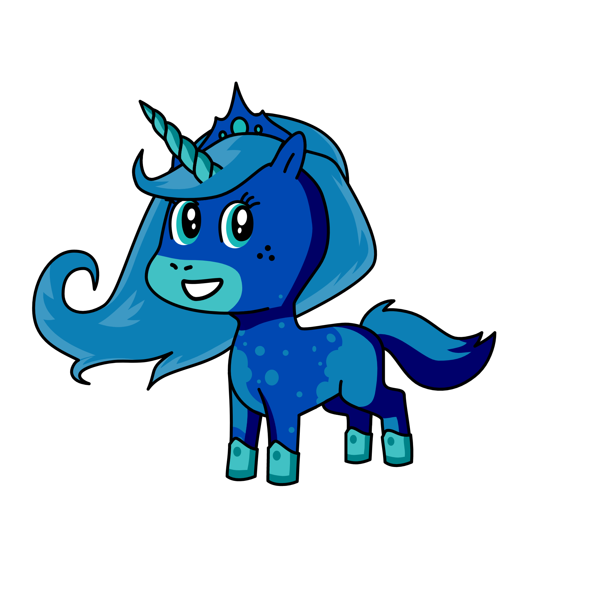 Coral, the unicorn