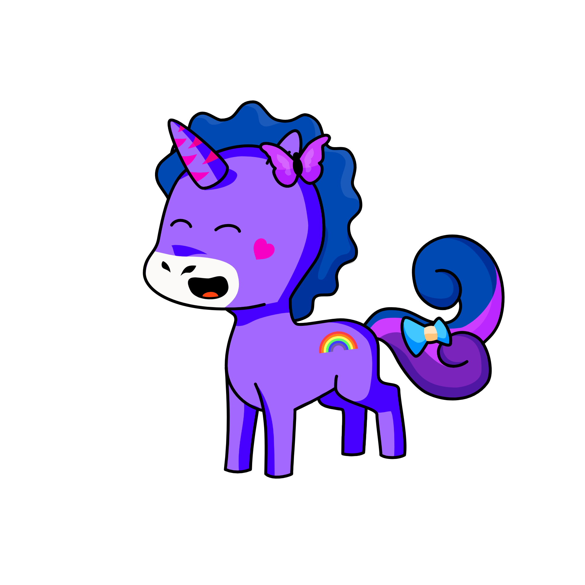 face paint, the unicorn