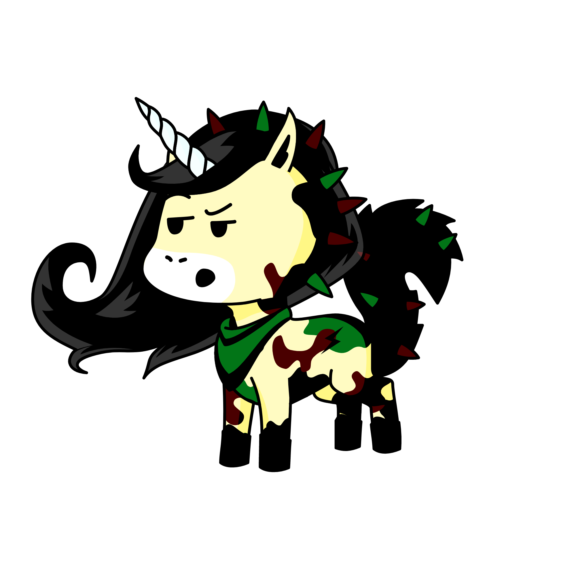 Camo-corn, the unicorn