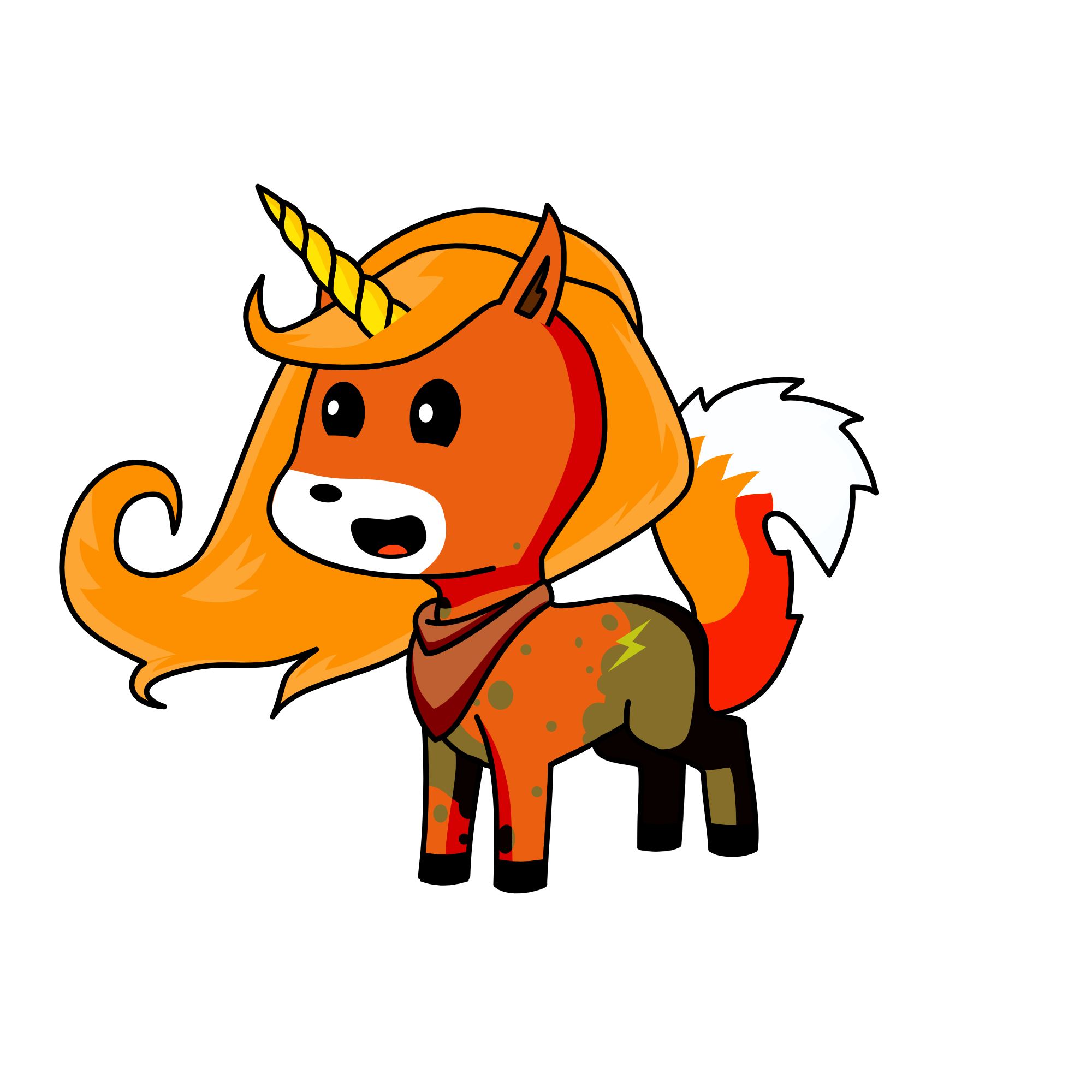 dertty Red , the unicorn
