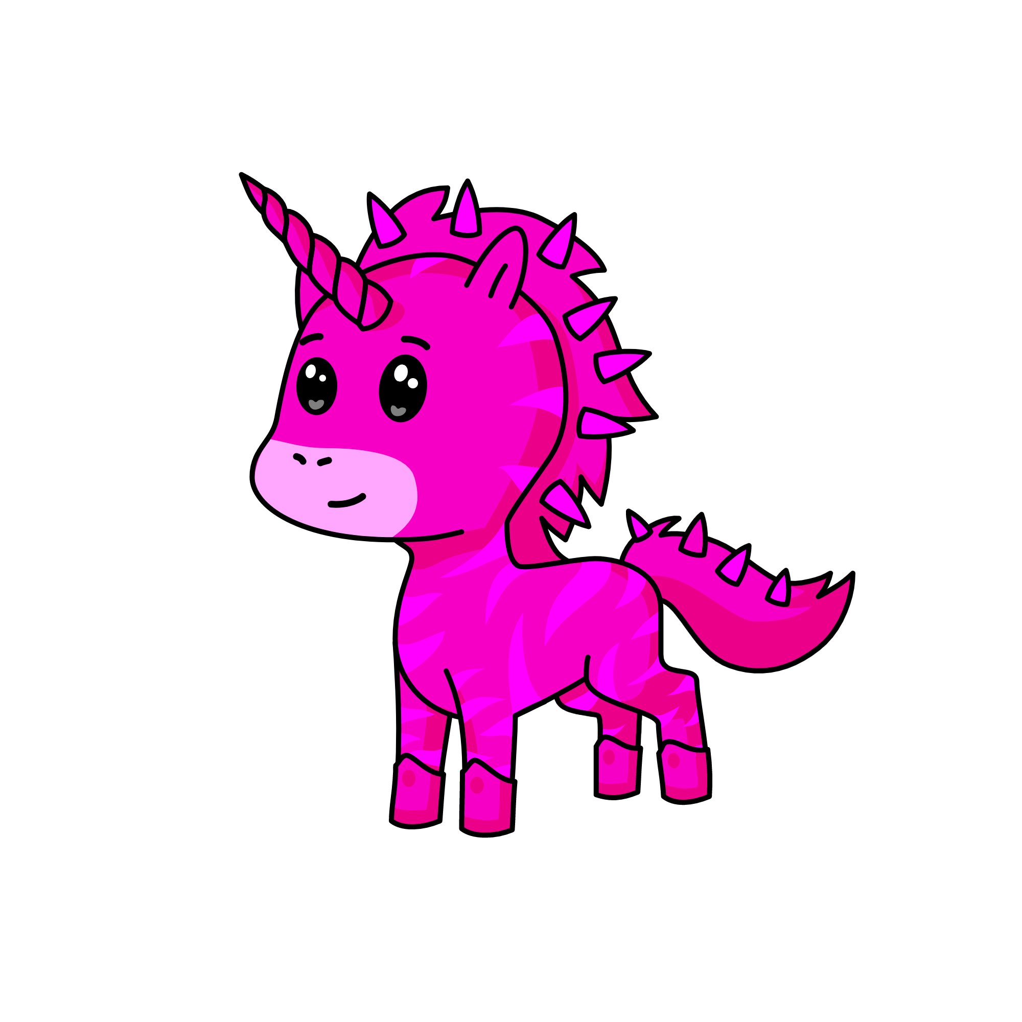 Pinky, the unicorn