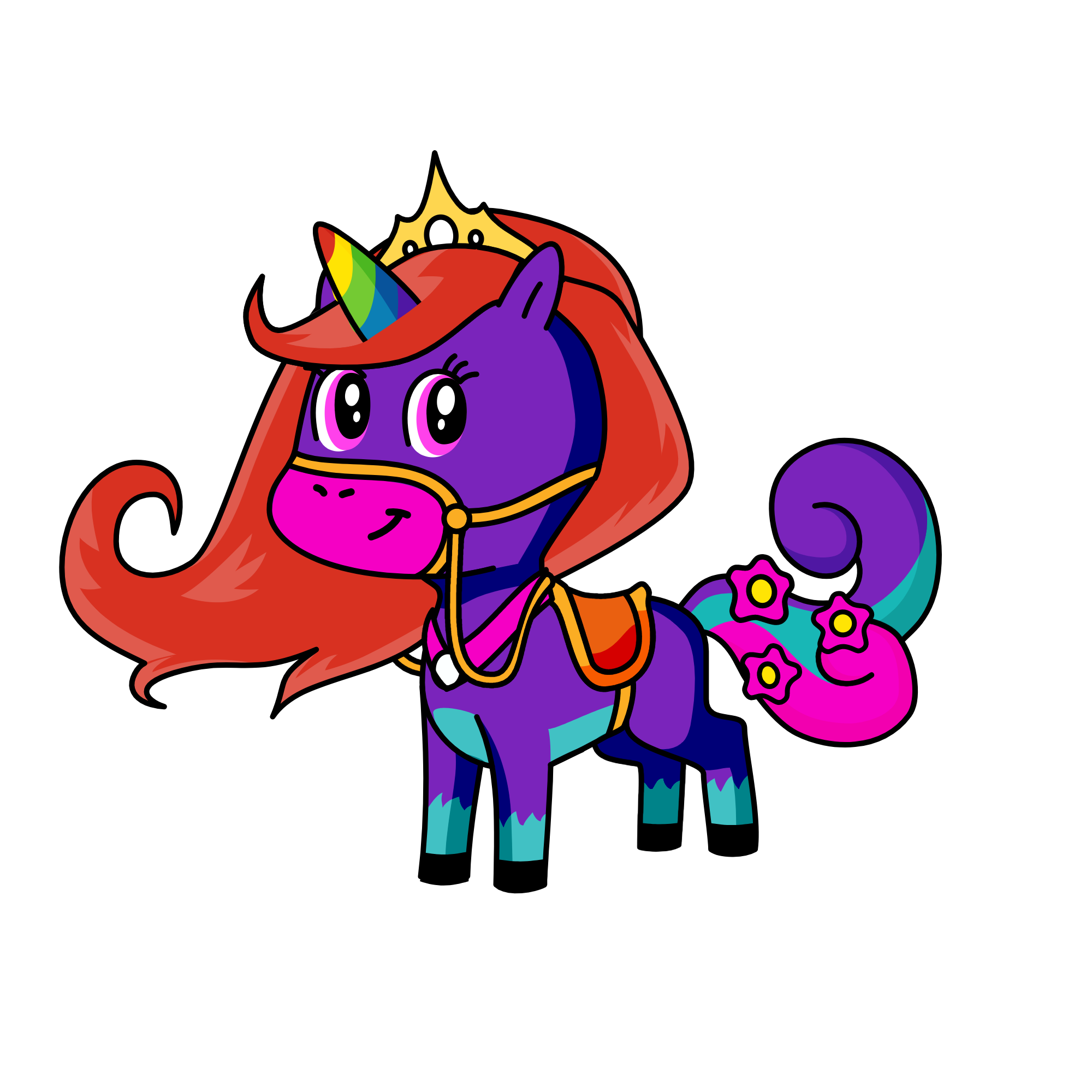 Princess kitty, the unicorn