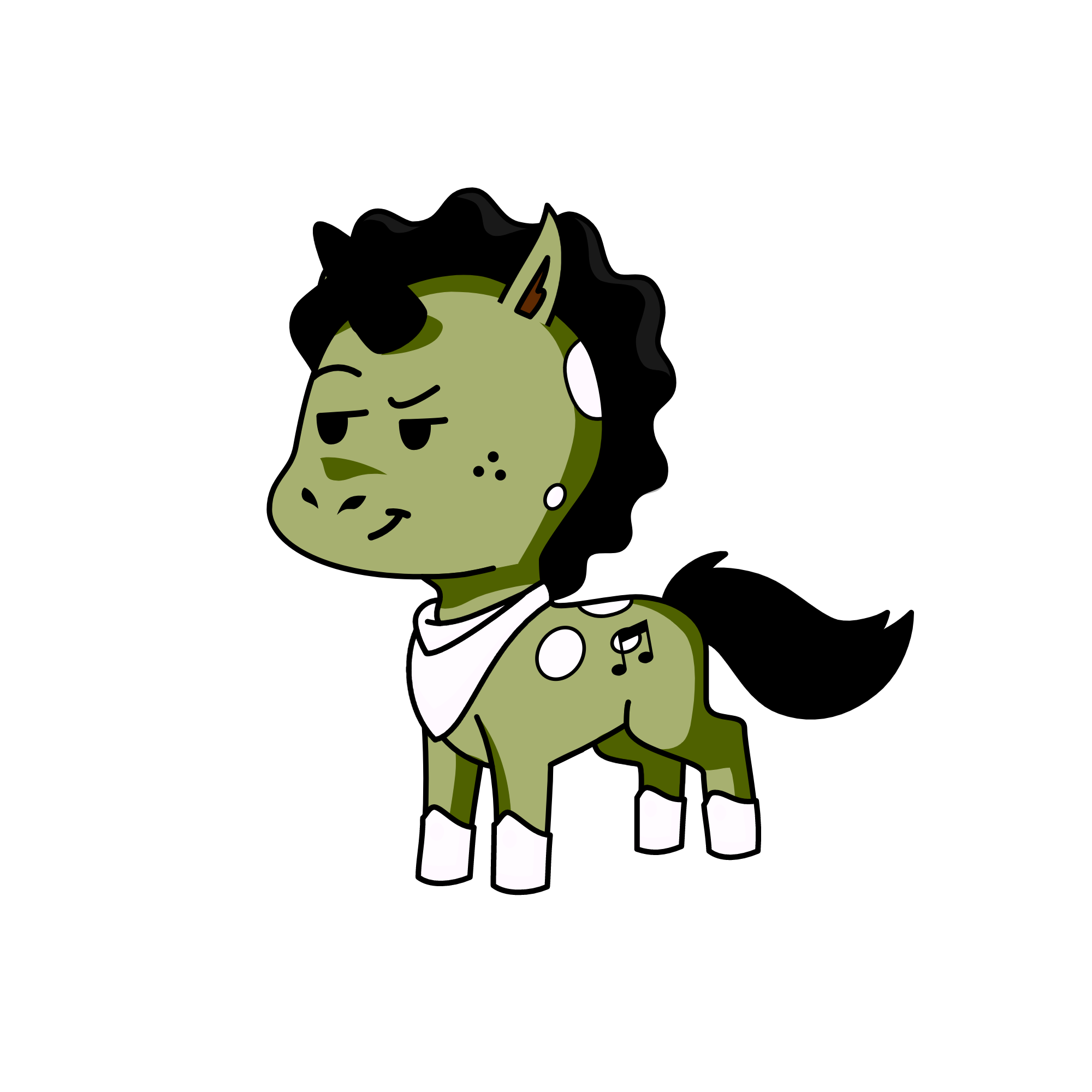 Michale Jackson as a Unicorn, the unicorn