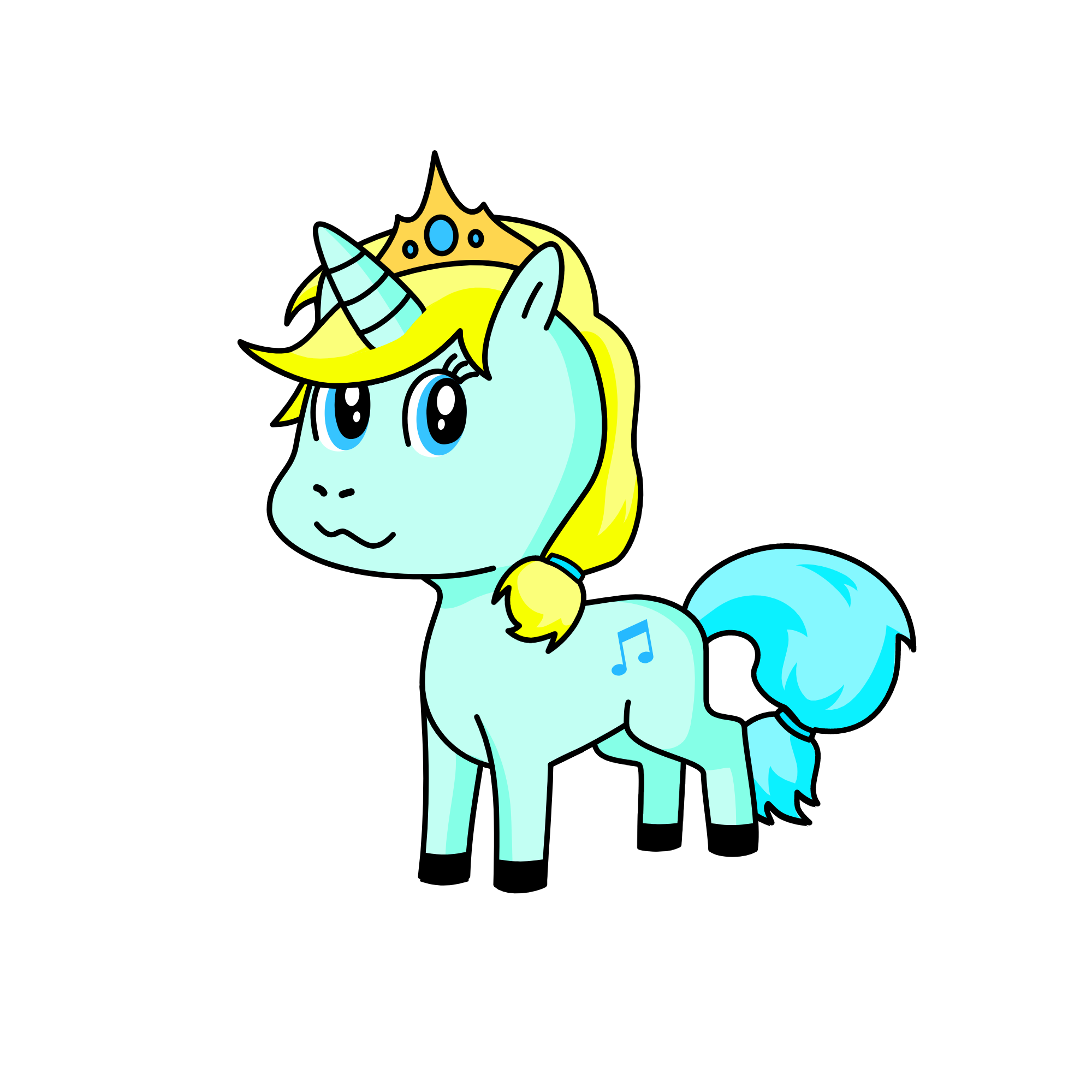 Snow, the unicorn