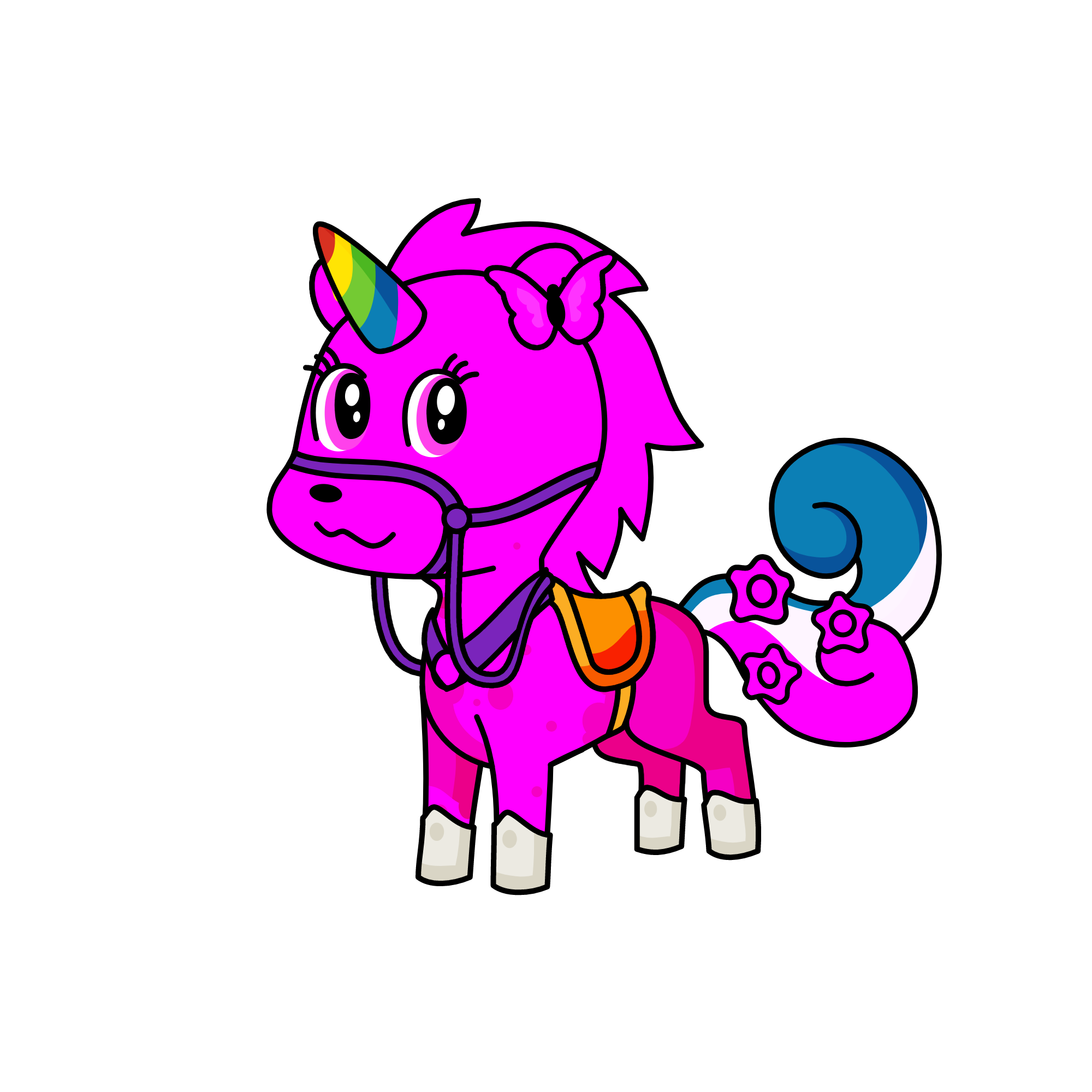 rainbow dash, the unicorn