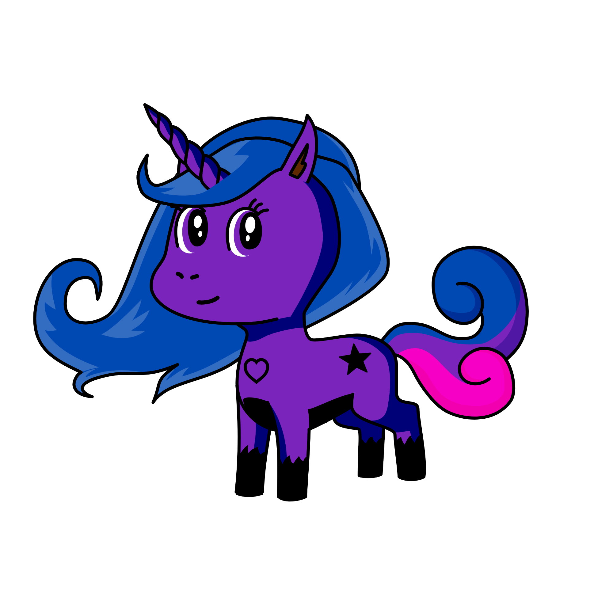 Midnight, the unicorn