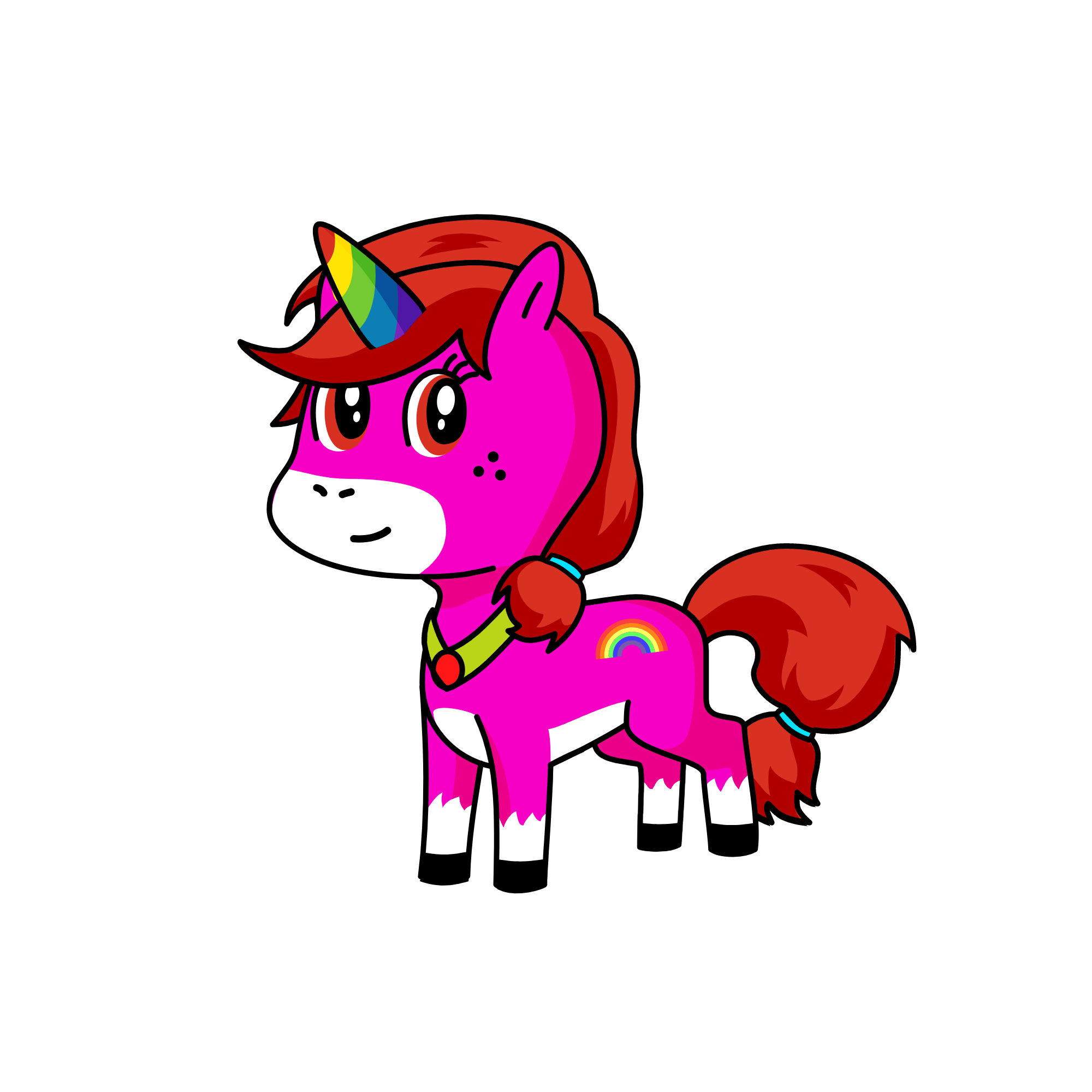 rainbow sparke, the unicorn