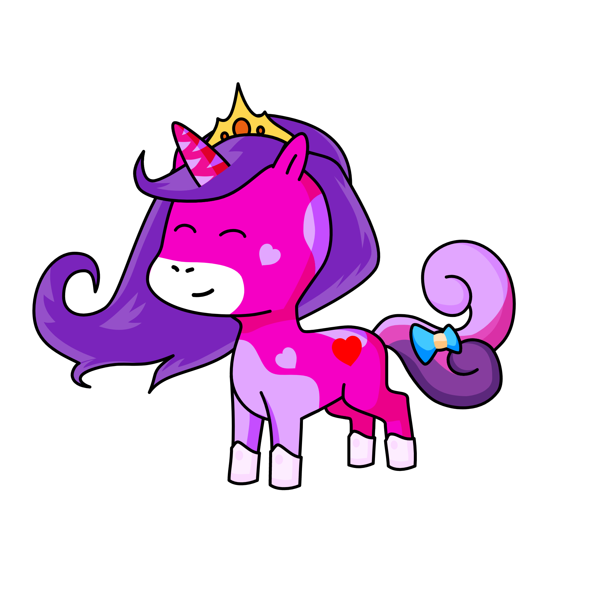 floating hair, the unicorn