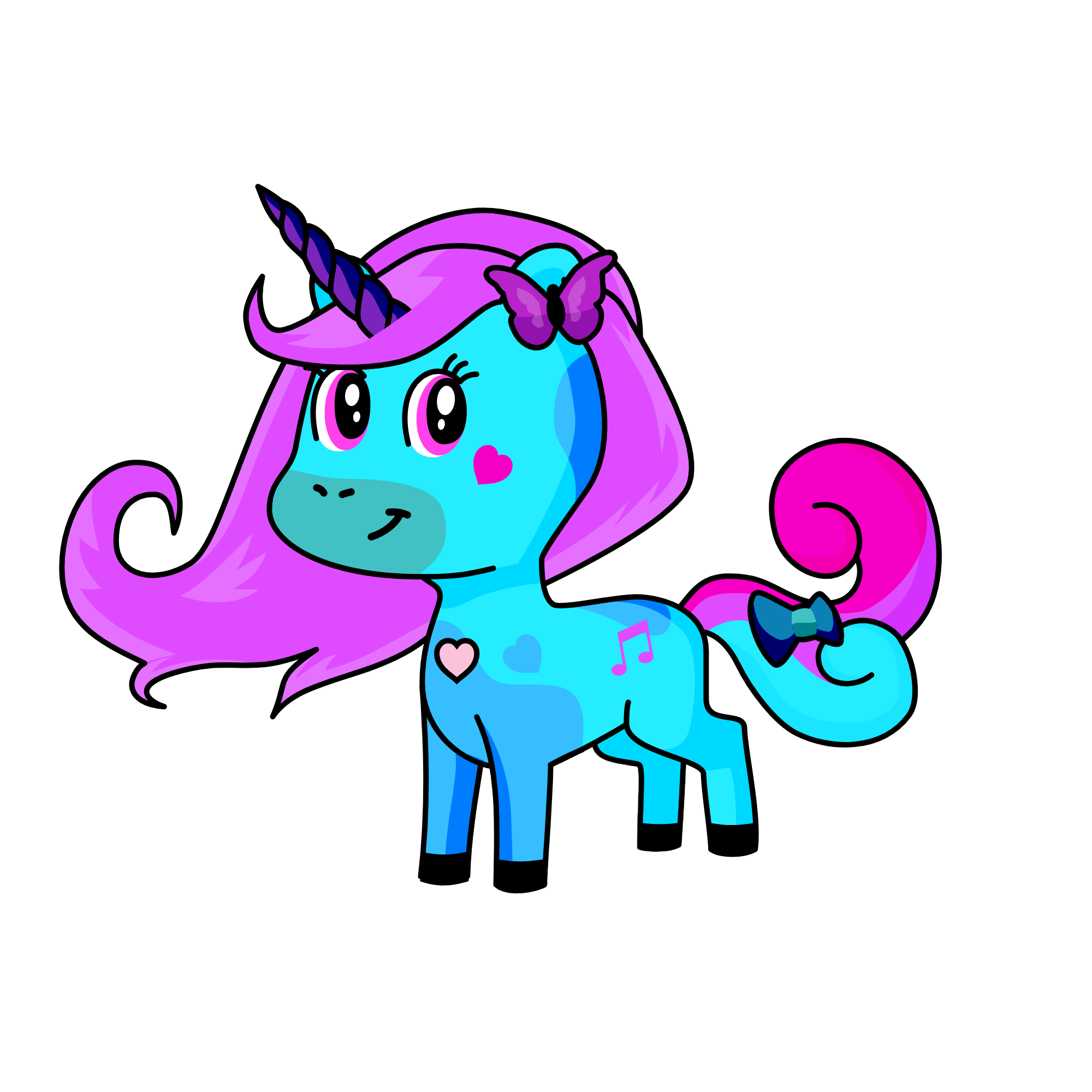 Princess Glowlight, the unicorn