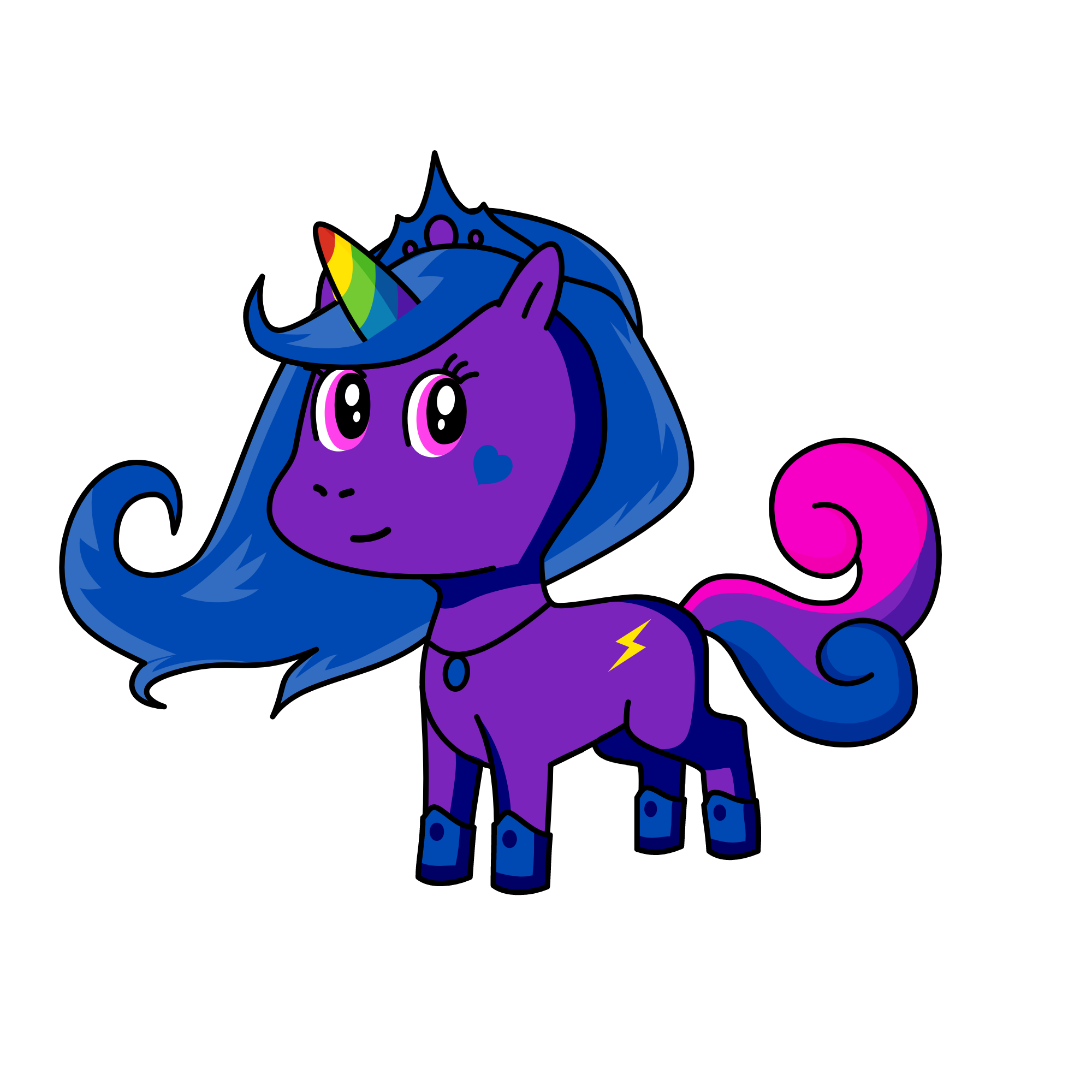 Princess Moon, the unicorn