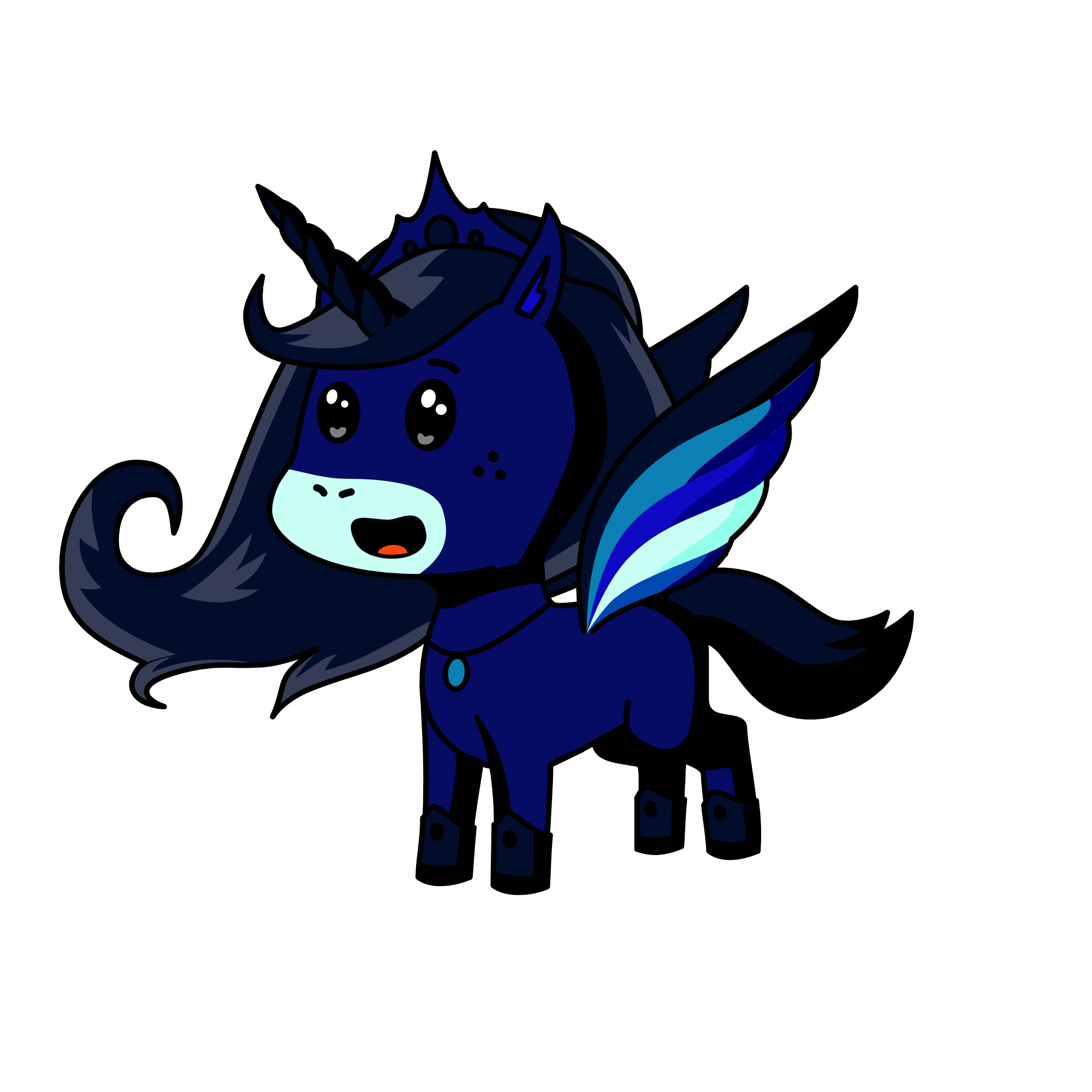 Miri, Goddess of the Night, the unicorn