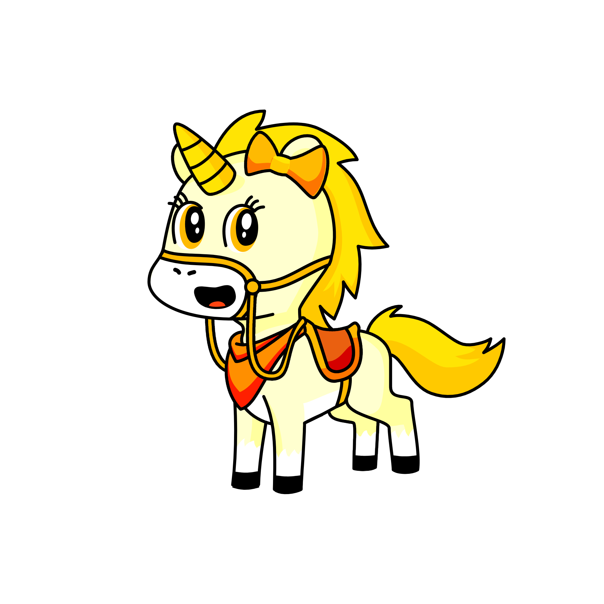 Blondy , the unicorn