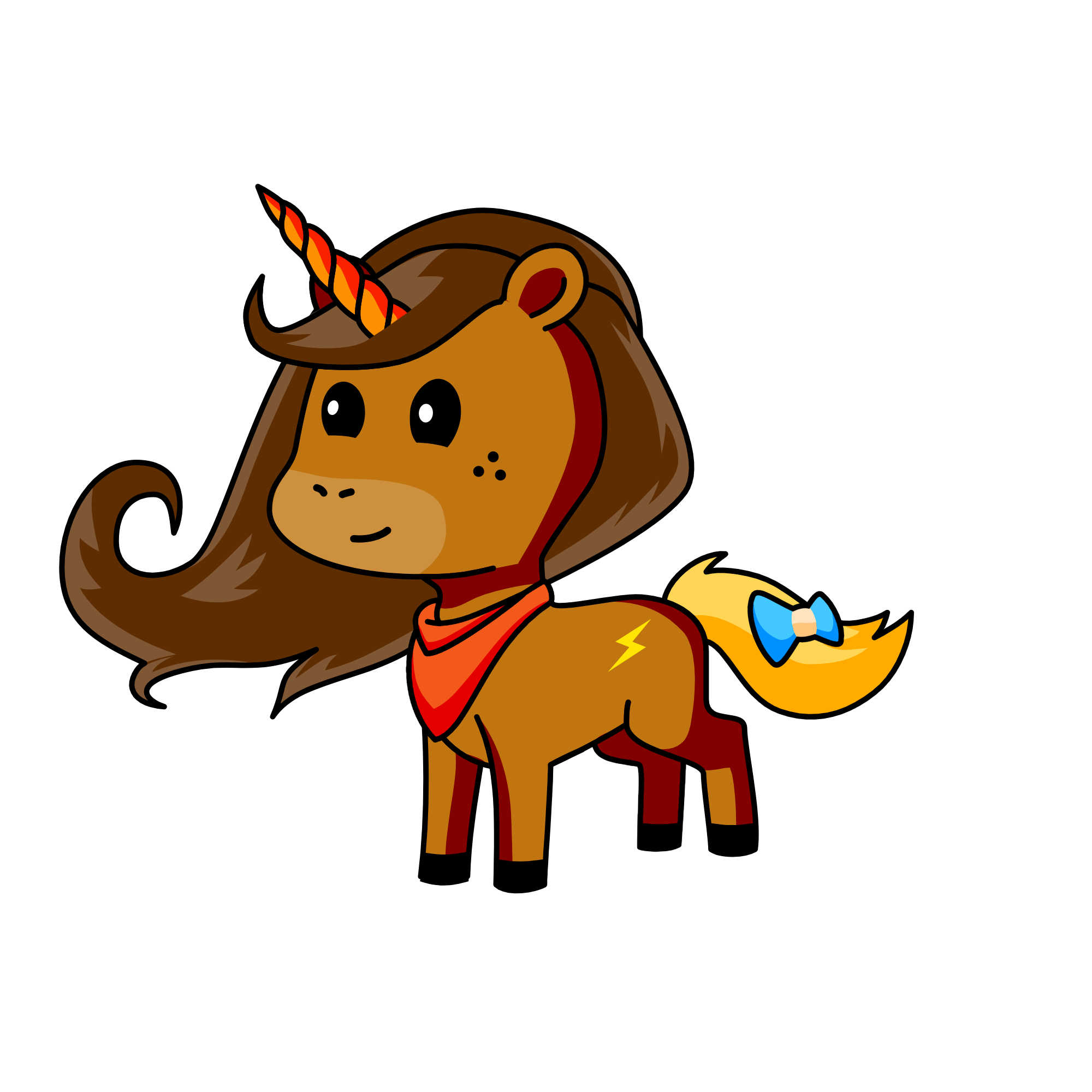 browny, the unicorn