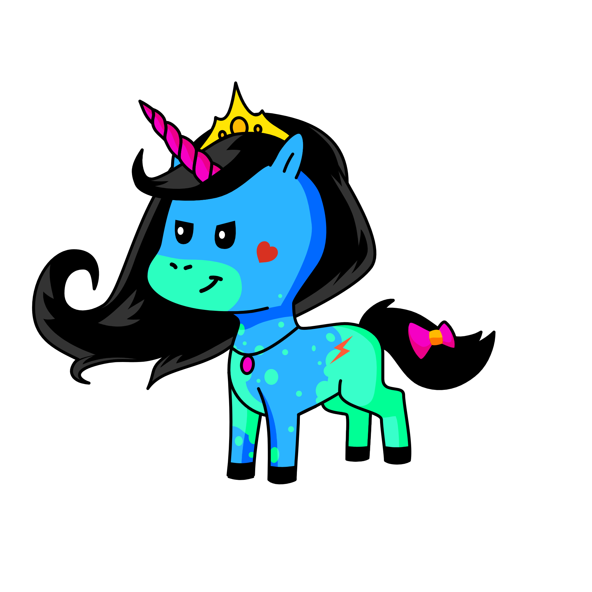 Dark Queen, the unicorn