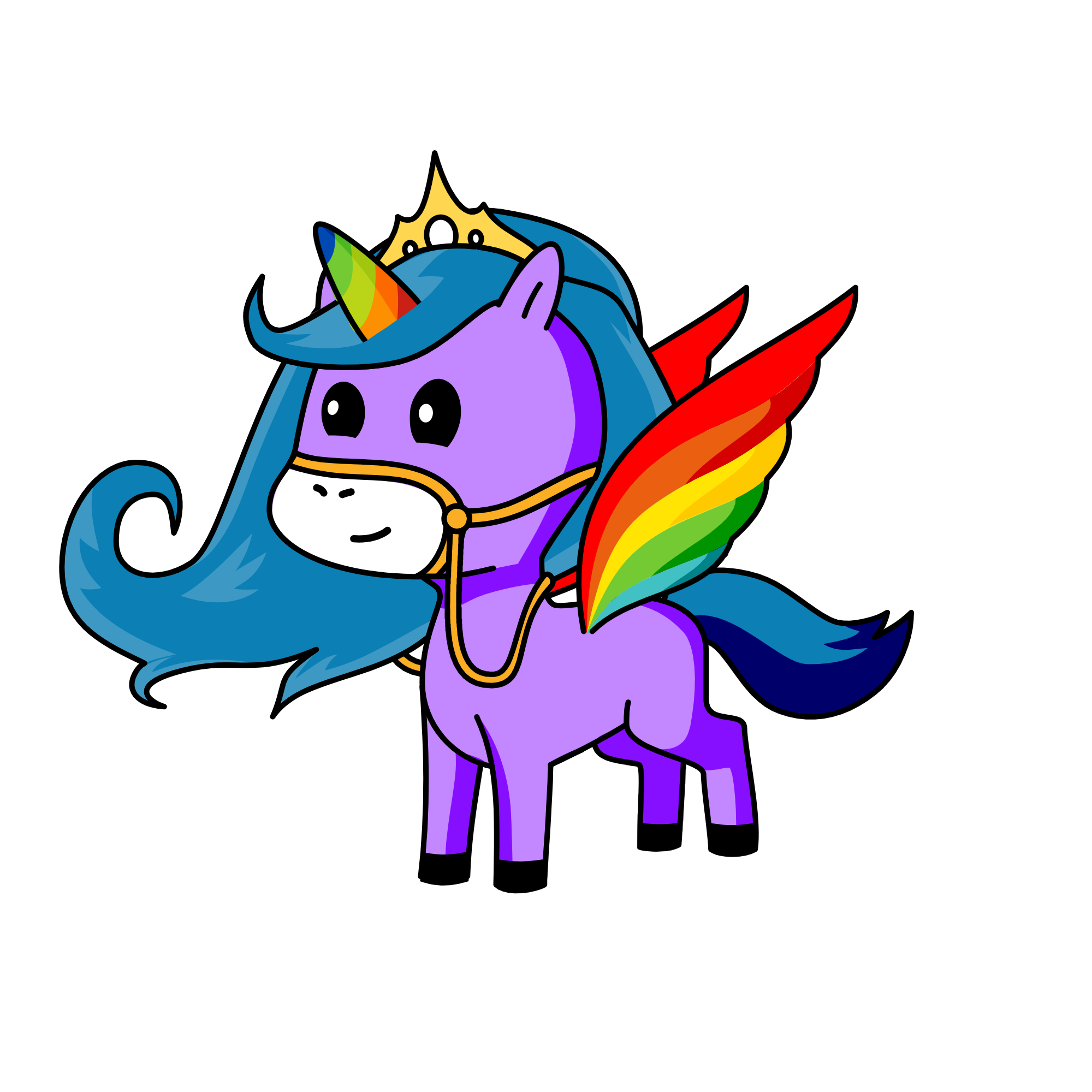 goddess of the rainbow, the unicorn