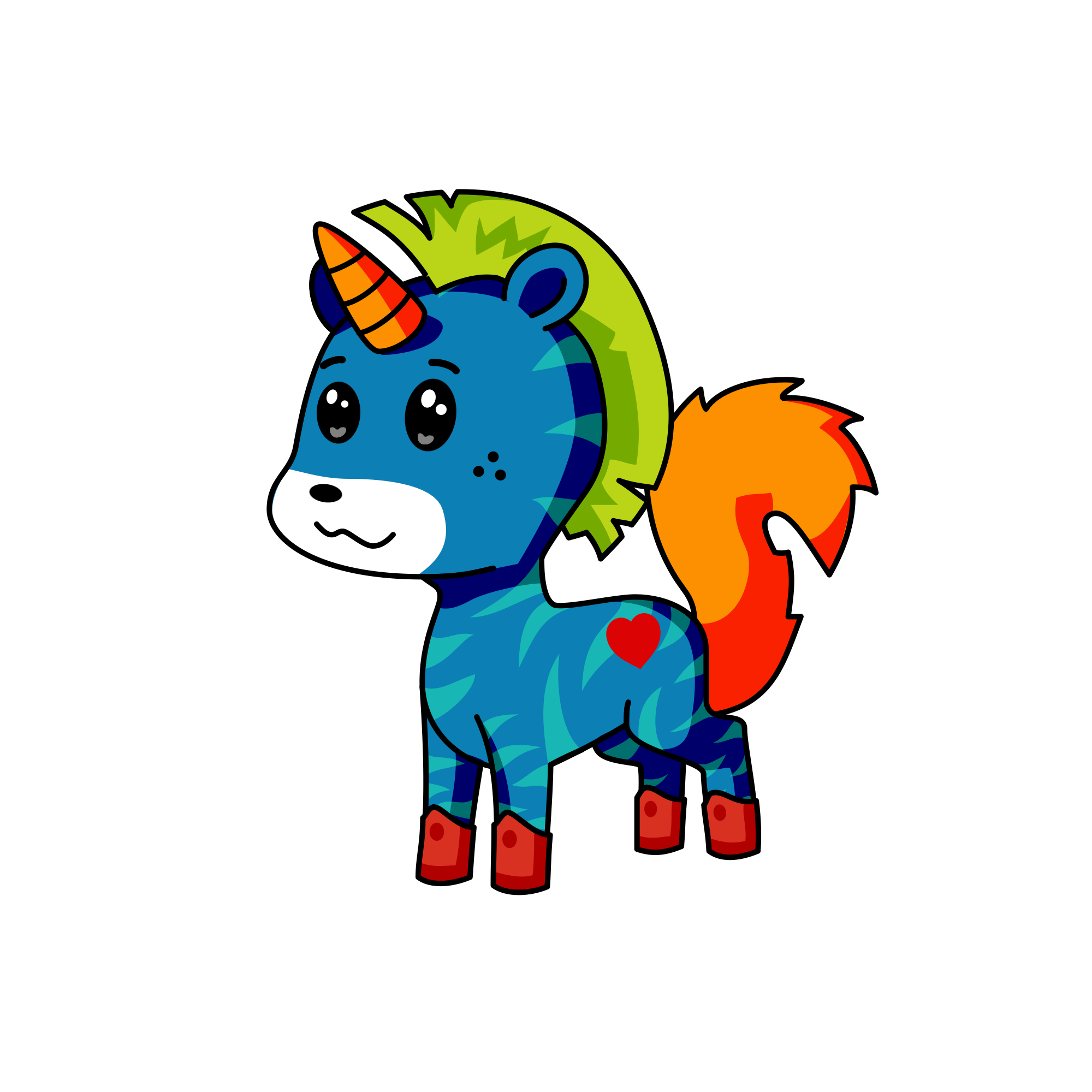 Pandaunicornzebra, the unicorn