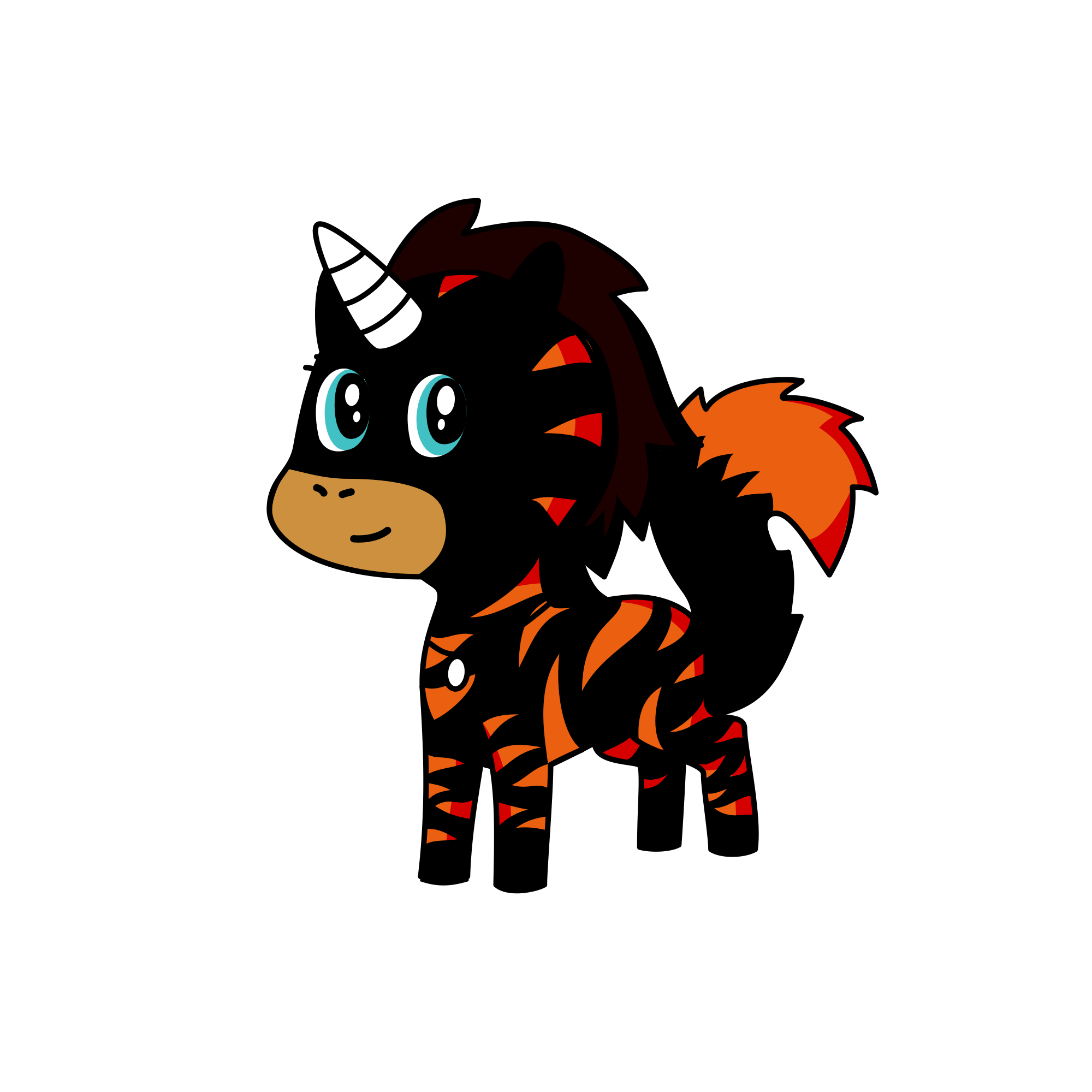 Tiger-corn, the unicorn