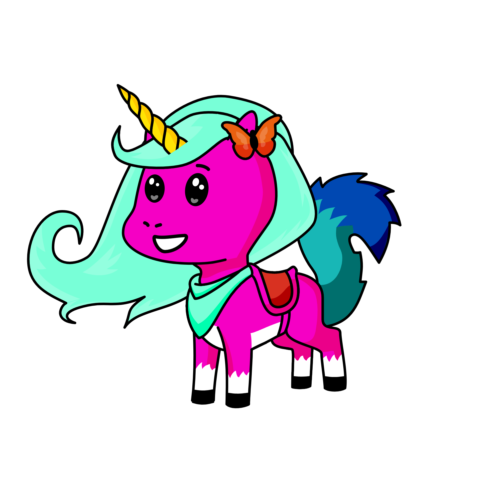 cat, the unicorn