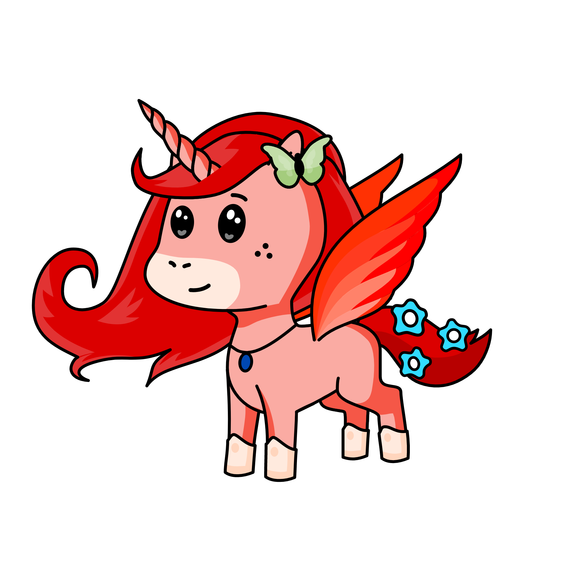 Scarlet, the unicorn