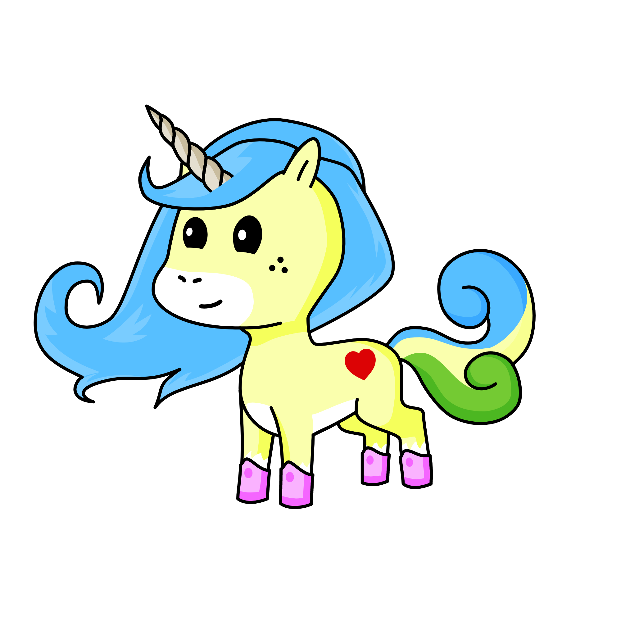 Joy of the emotions, the unicorn