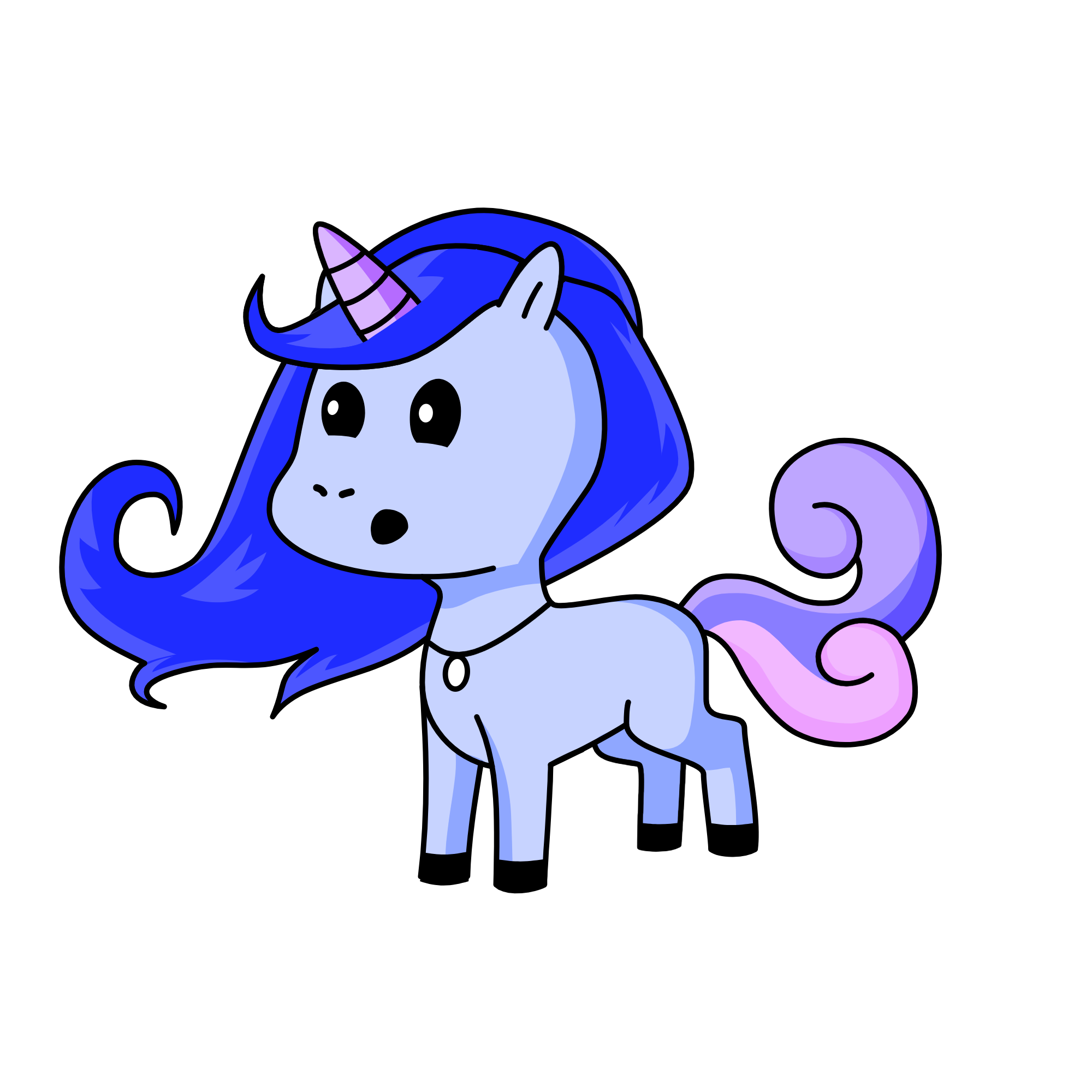 Sadness of the emotions, the unicorn