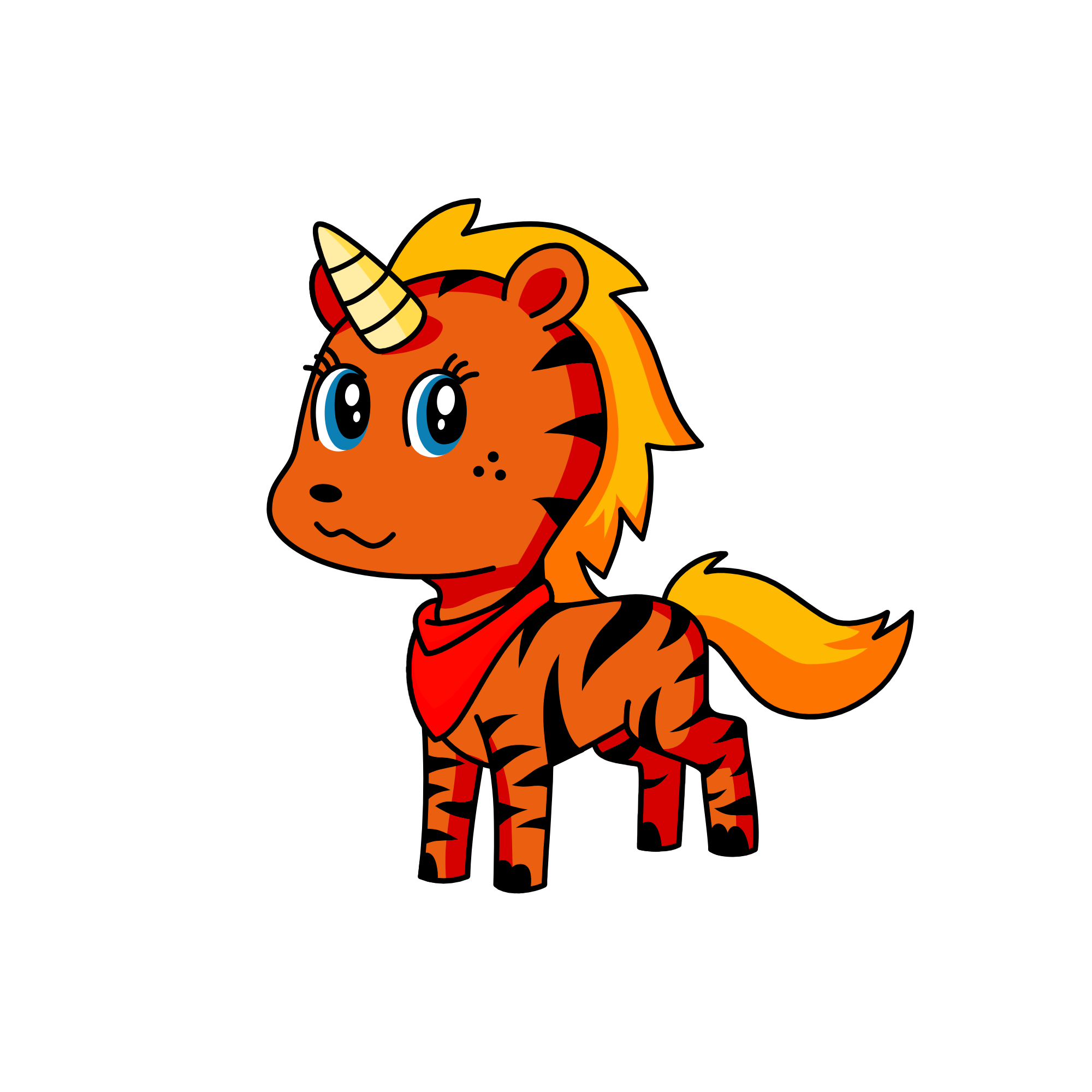 Tiger , the unicorn