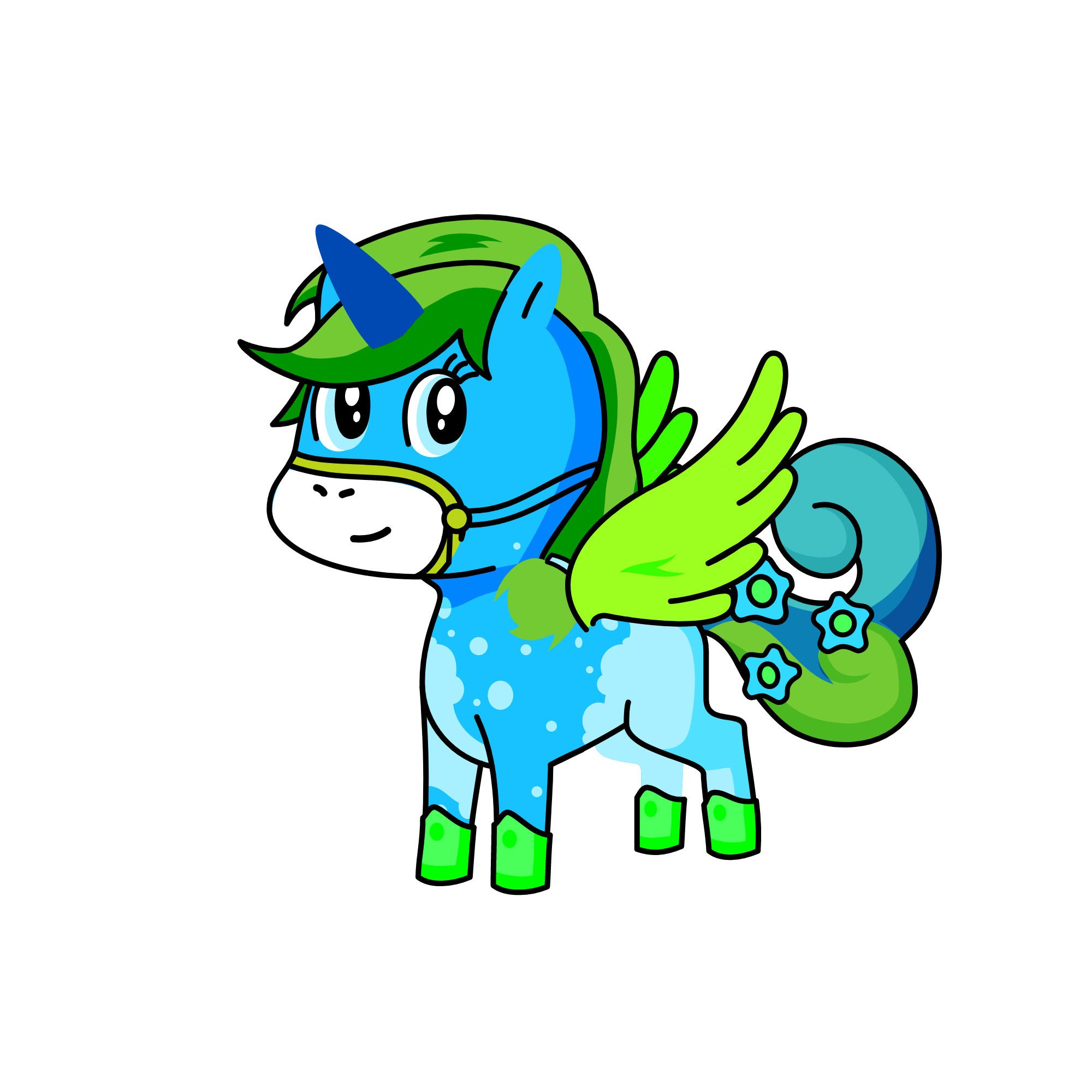 how did i get my wings u may ask well go to the about tab and go all the way dorn and there will be a wings button click it and bam ur next unicorn can have wing if u wish! , the unicorn