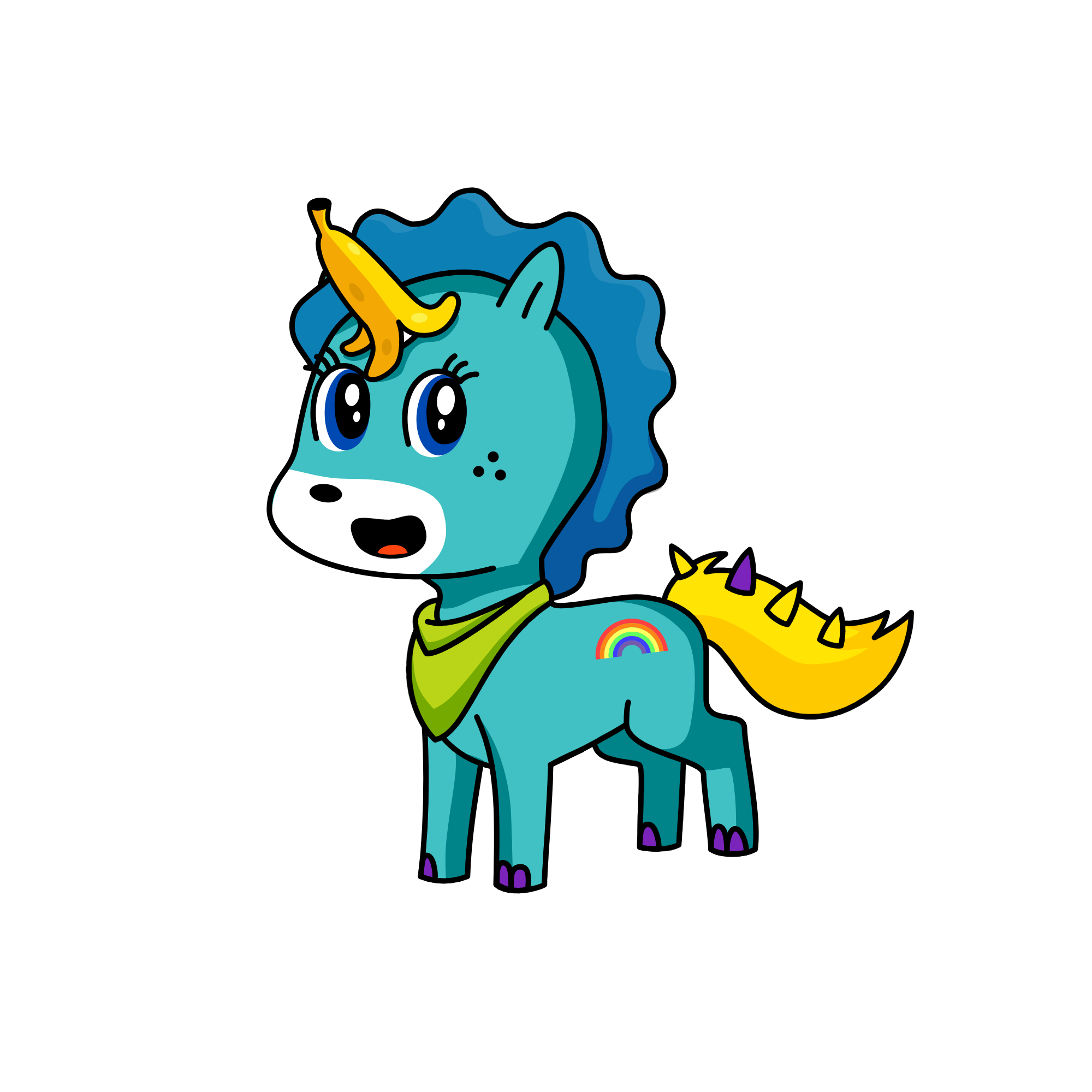 b, the unicorn