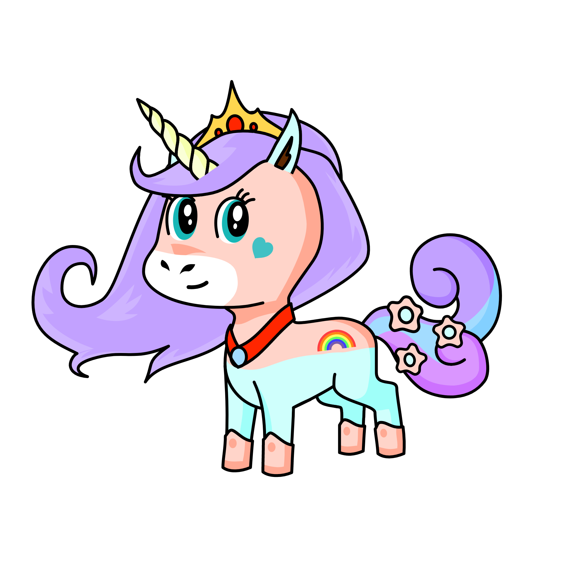 runaway rainbow, the unicorn