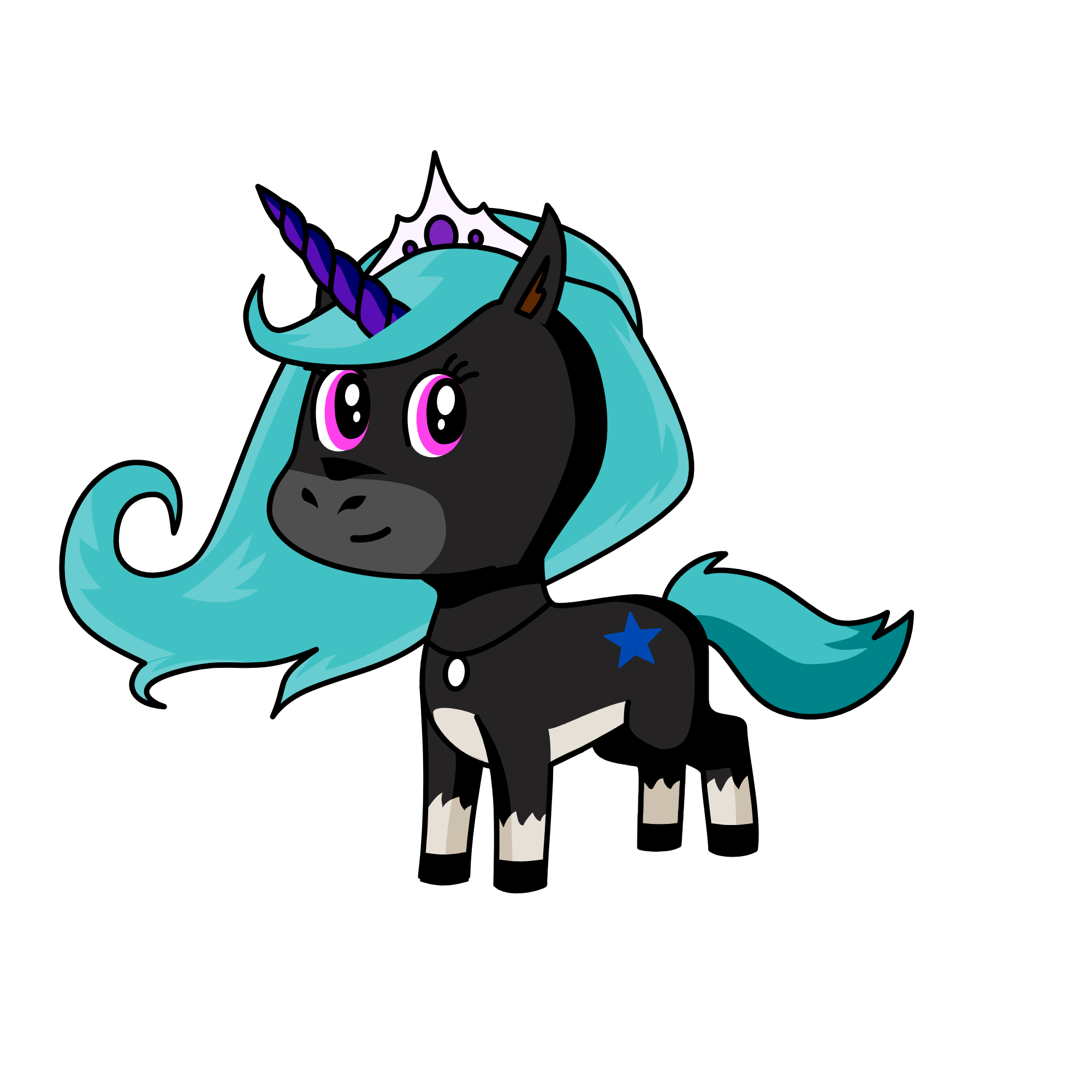 Midnight, the unicorn