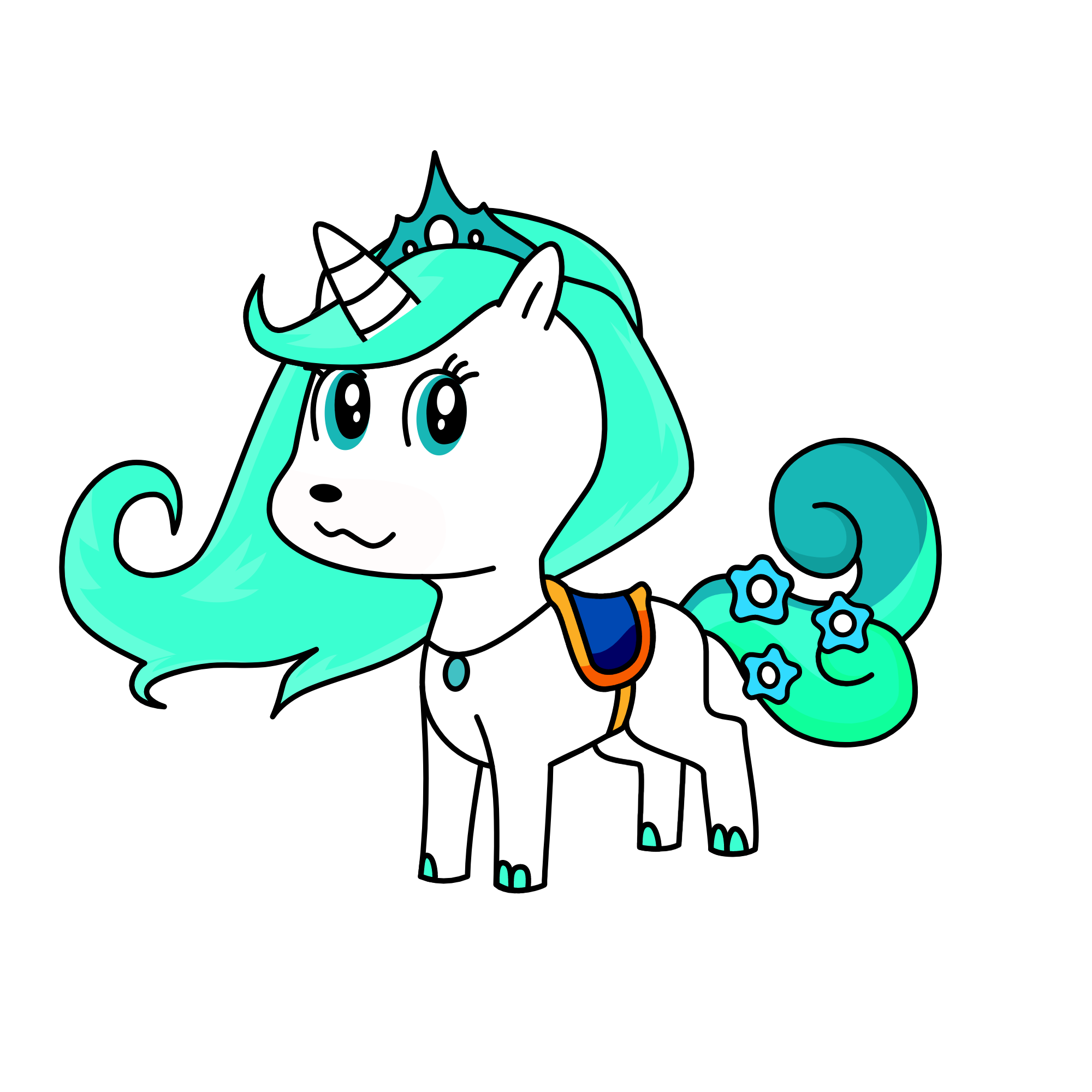 Emerald, the unicorn