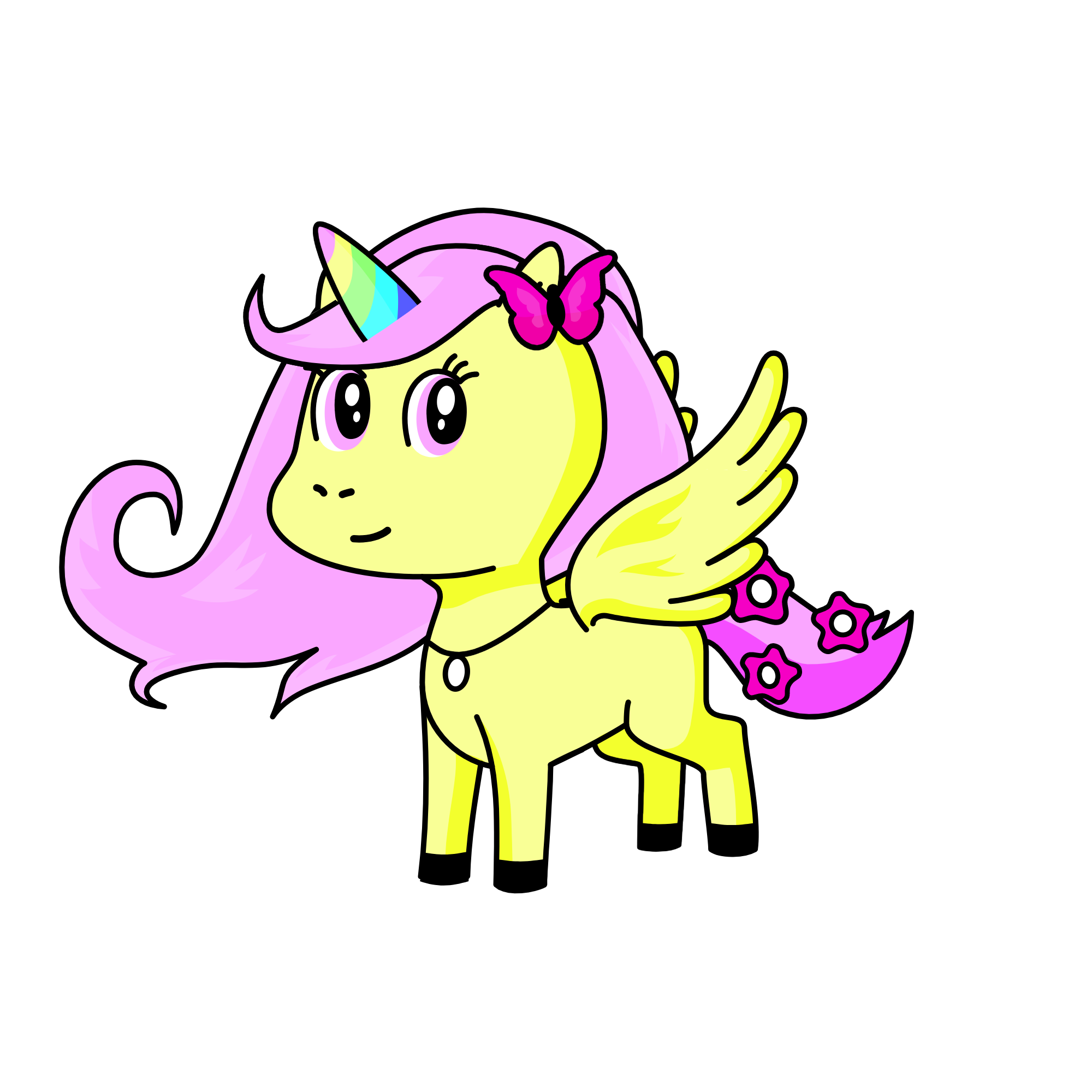 flutter-shy, the unicorn