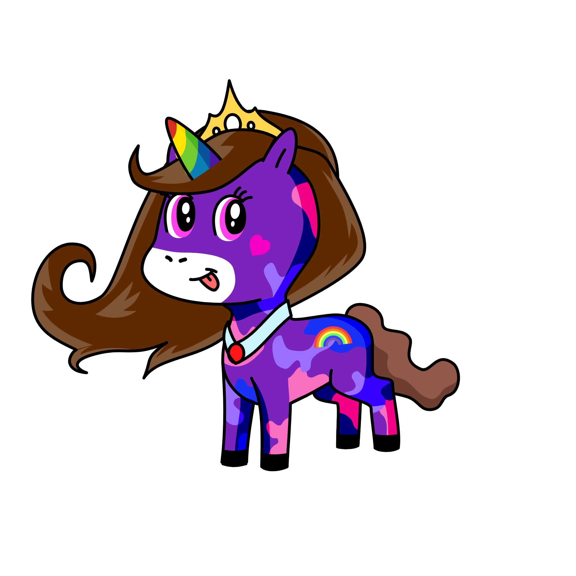 Violet, the unicorn