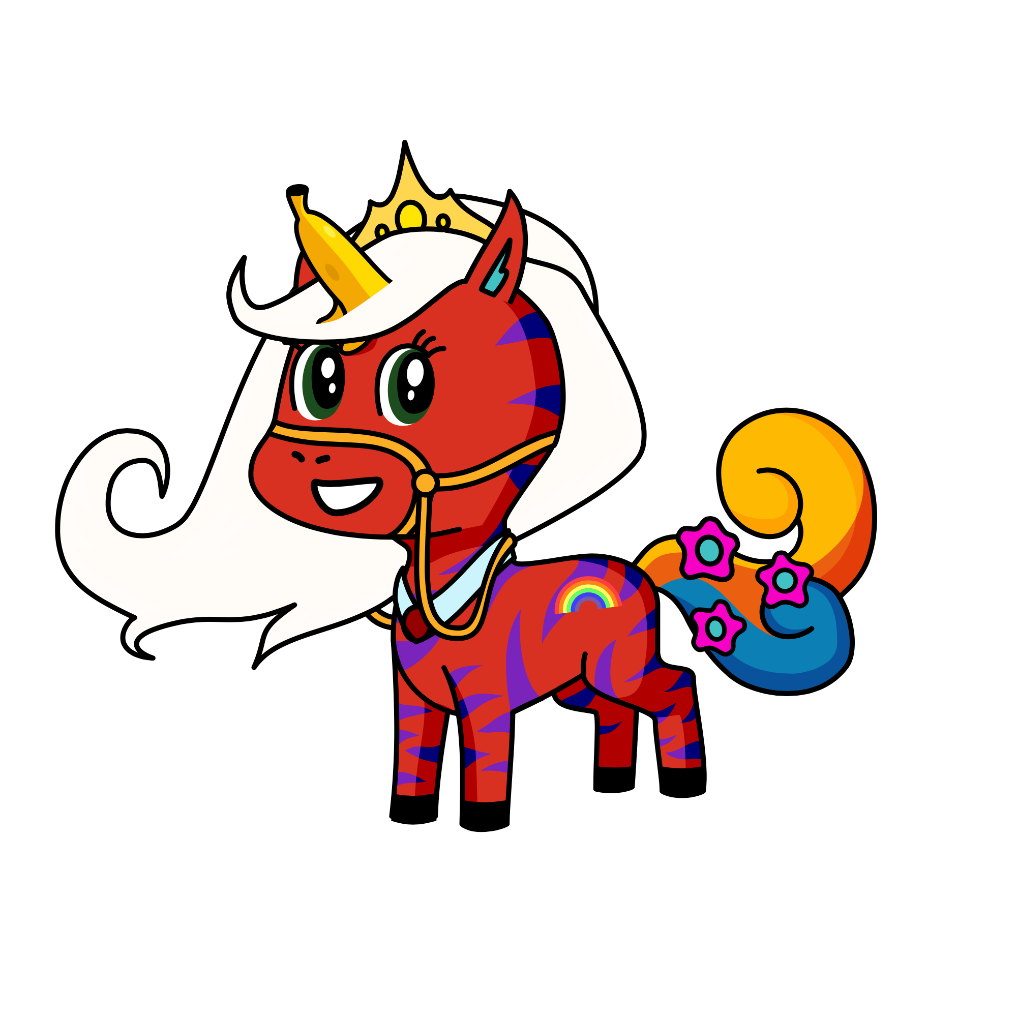 Queen of Bananas, the unicorn