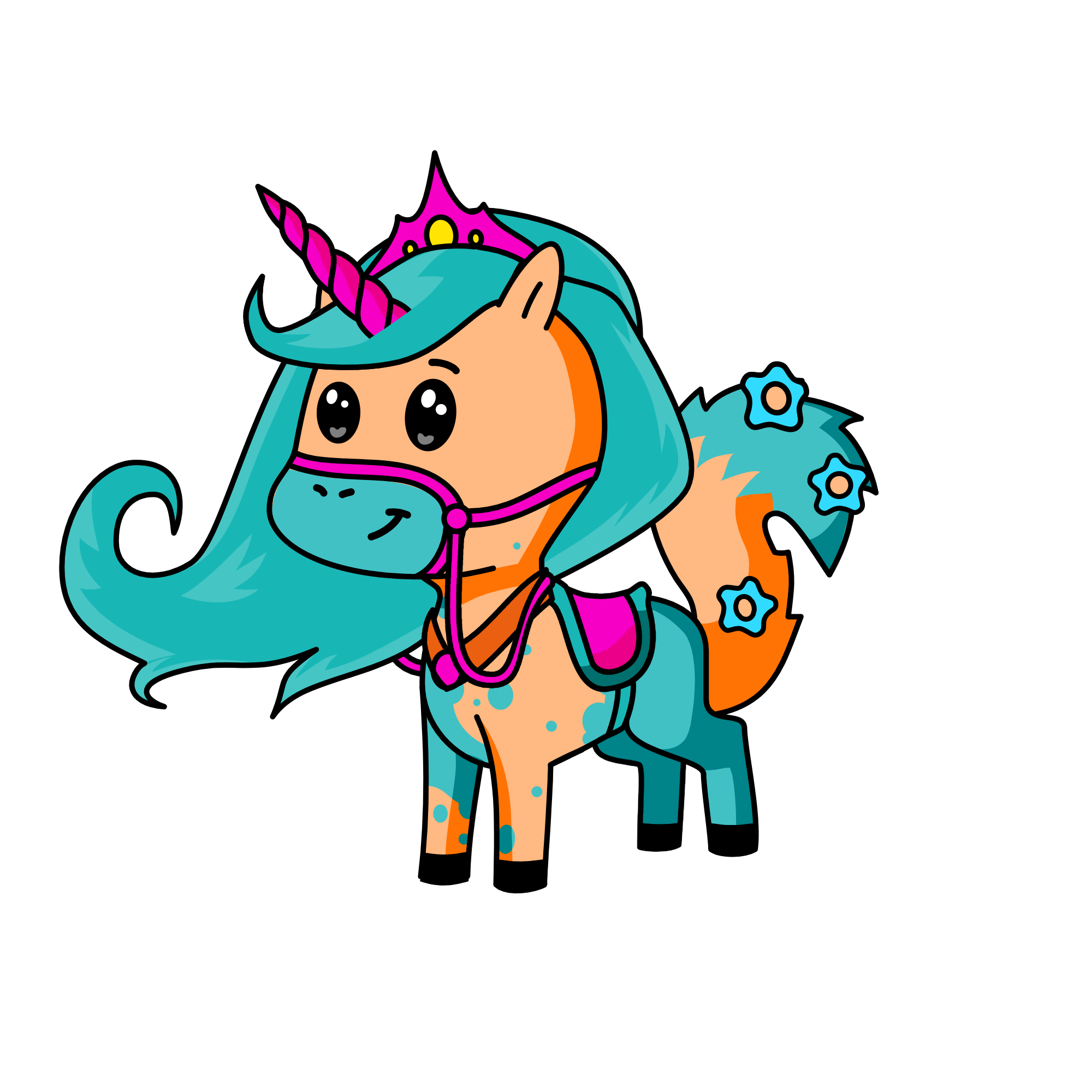 flower princess, the unicorn